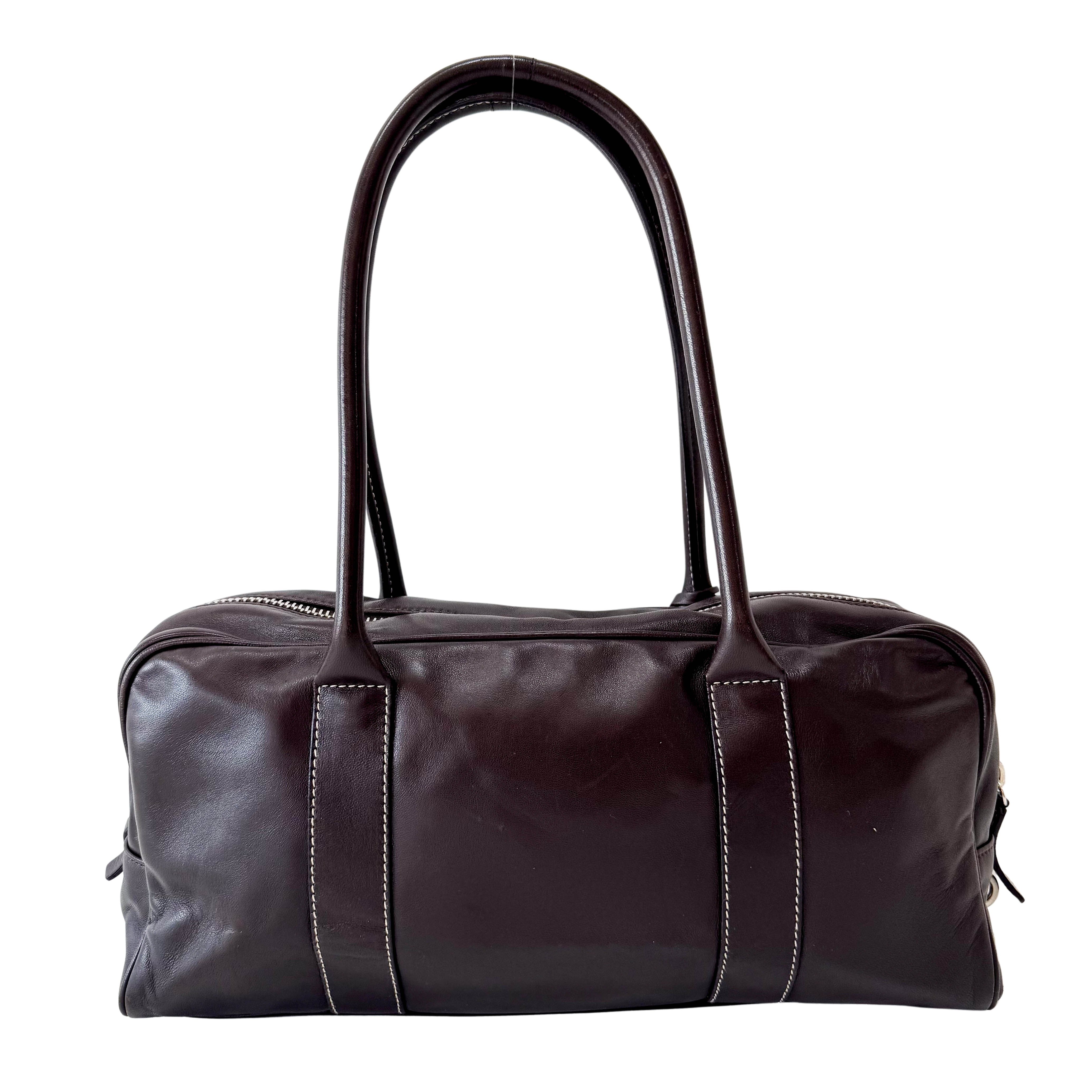 Brown Leather Shoulder Bag