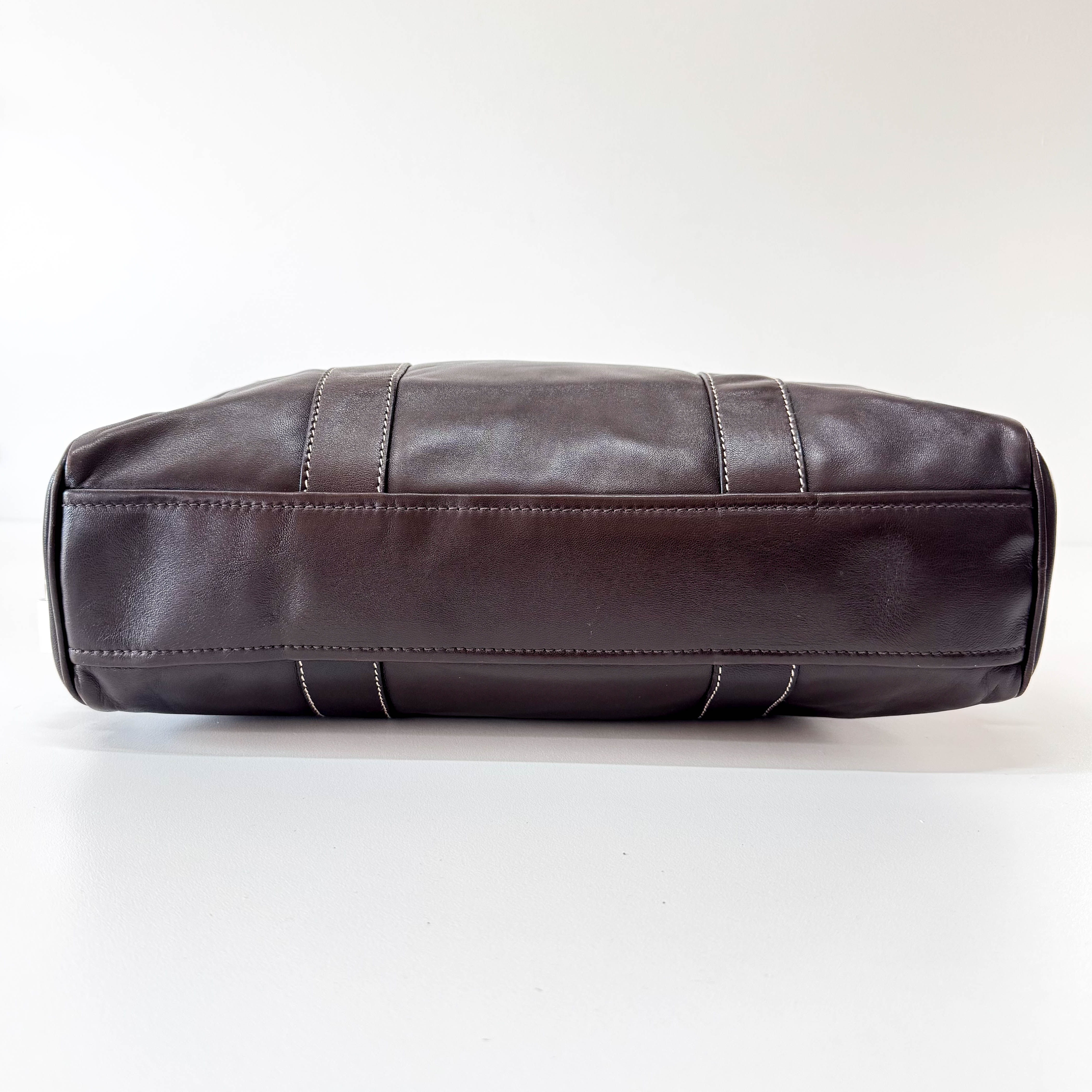 Brown Leather Shoulder Bag