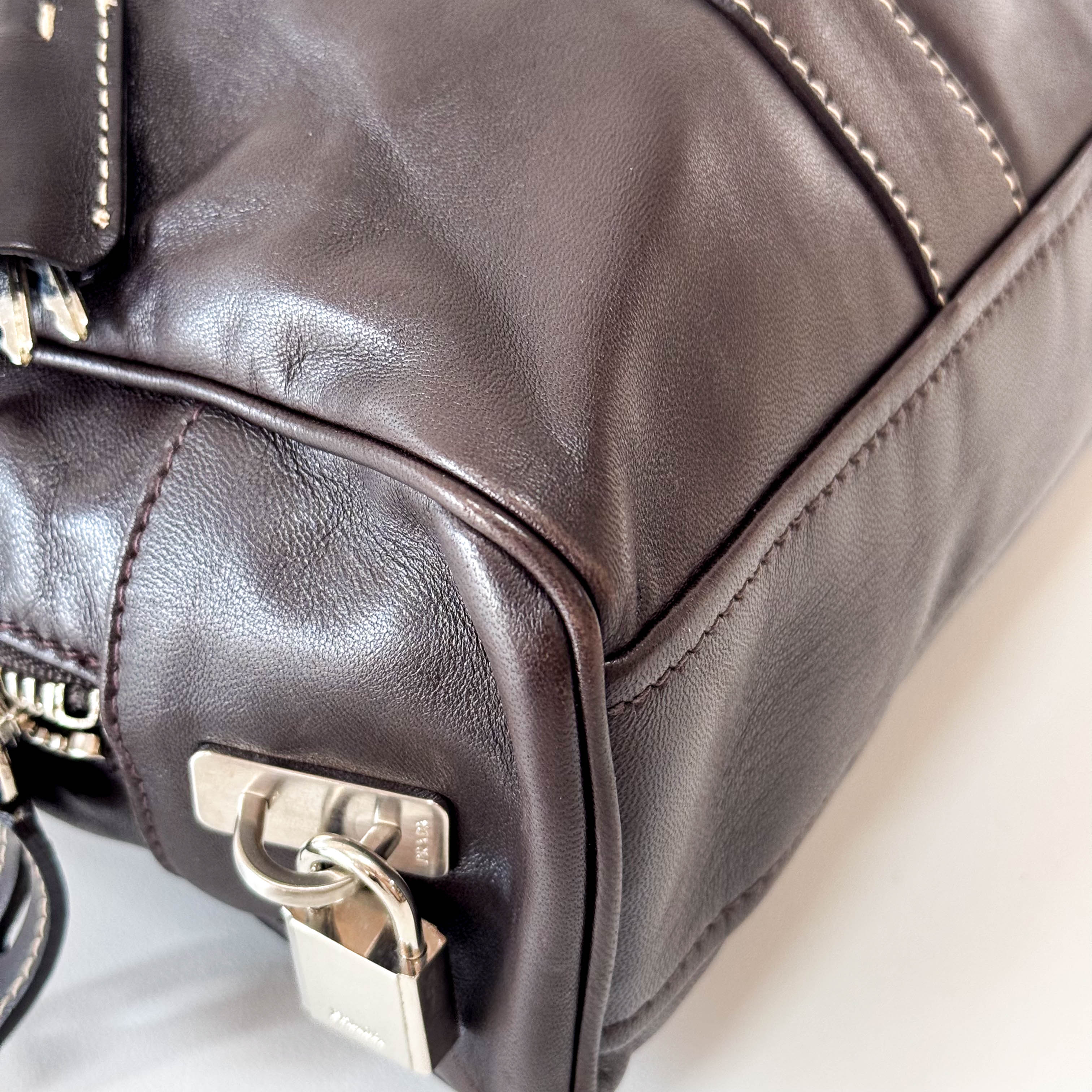 Brown Leather Shoulder Bag