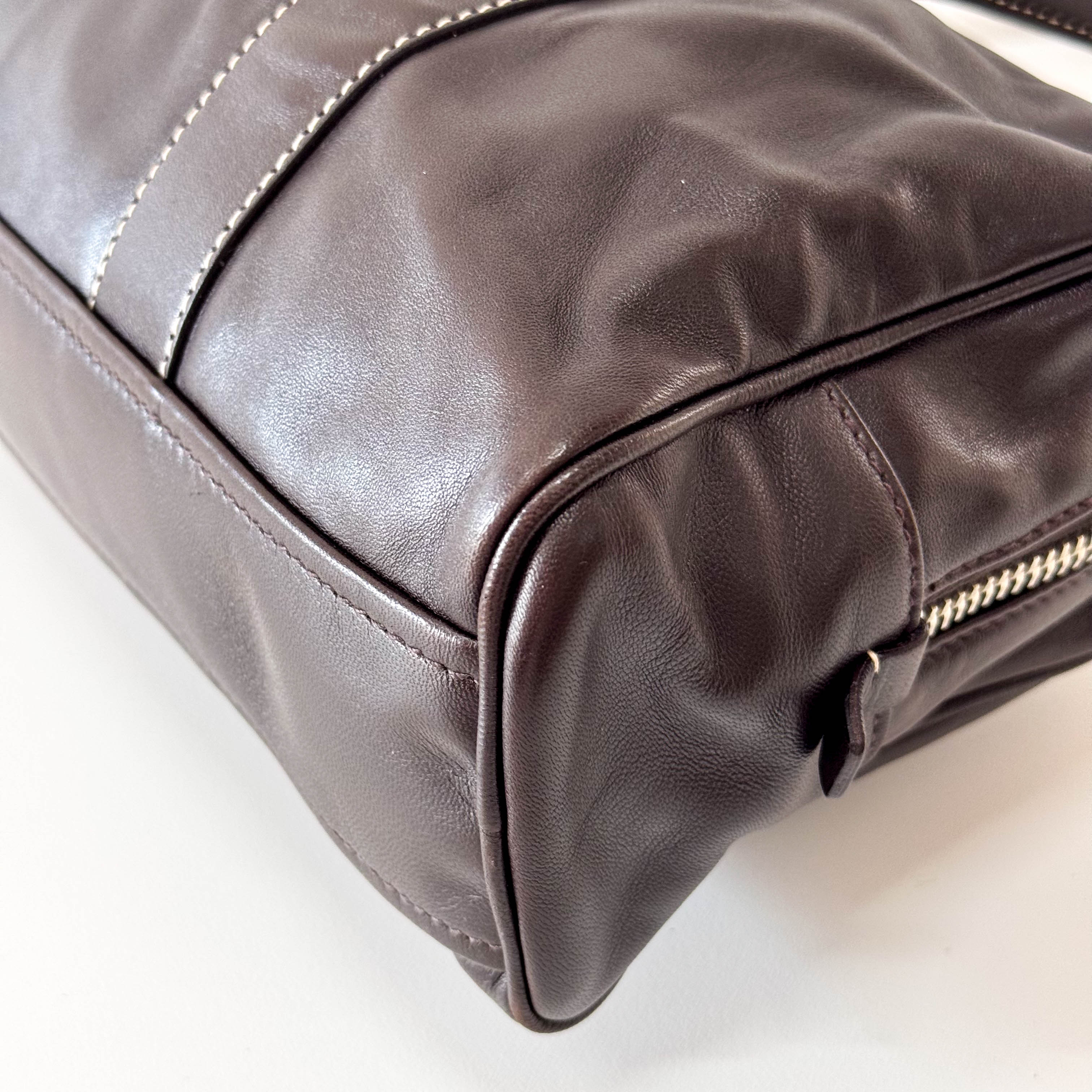 Brown Leather Shoulder Bag