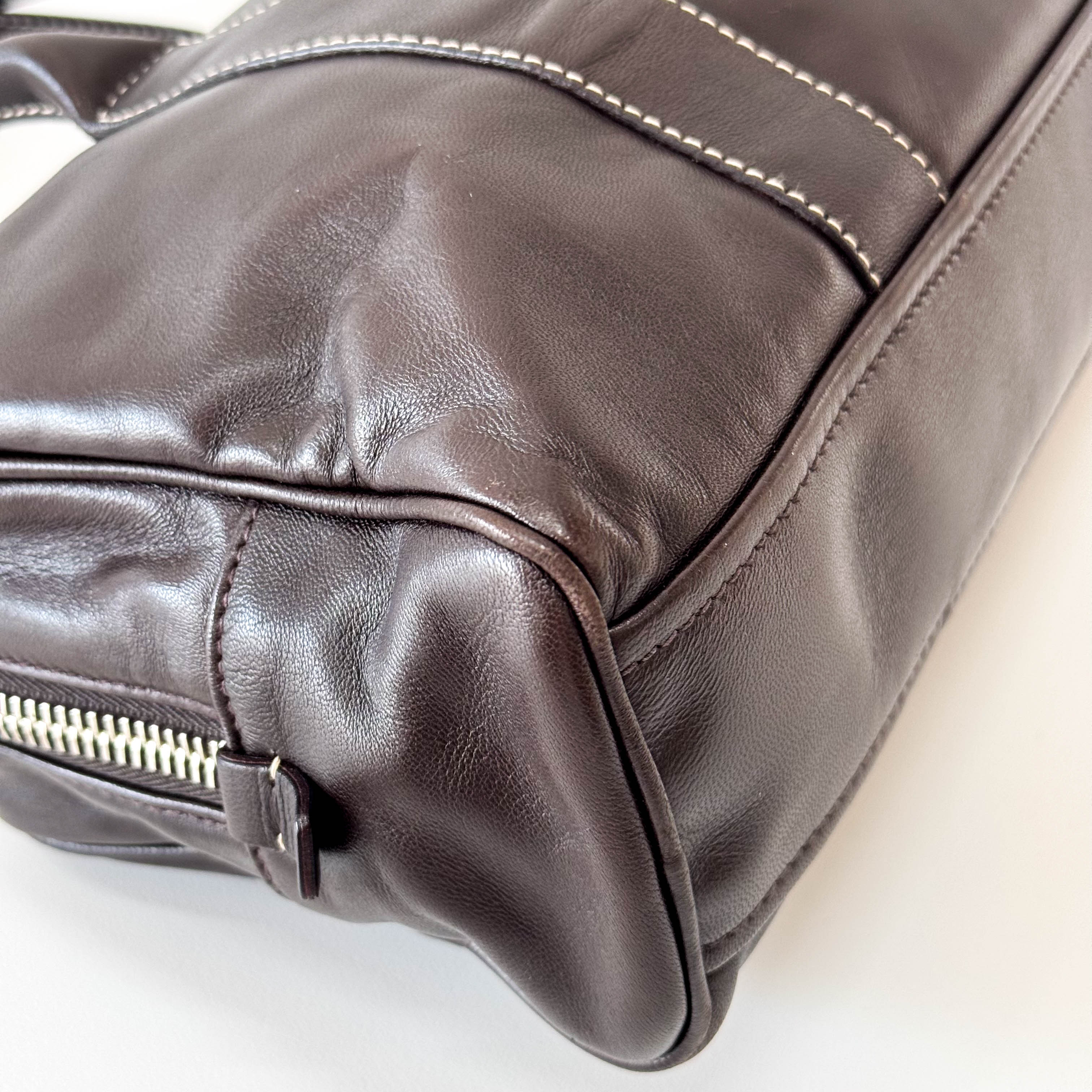 Brown Leather Shoulder Bag