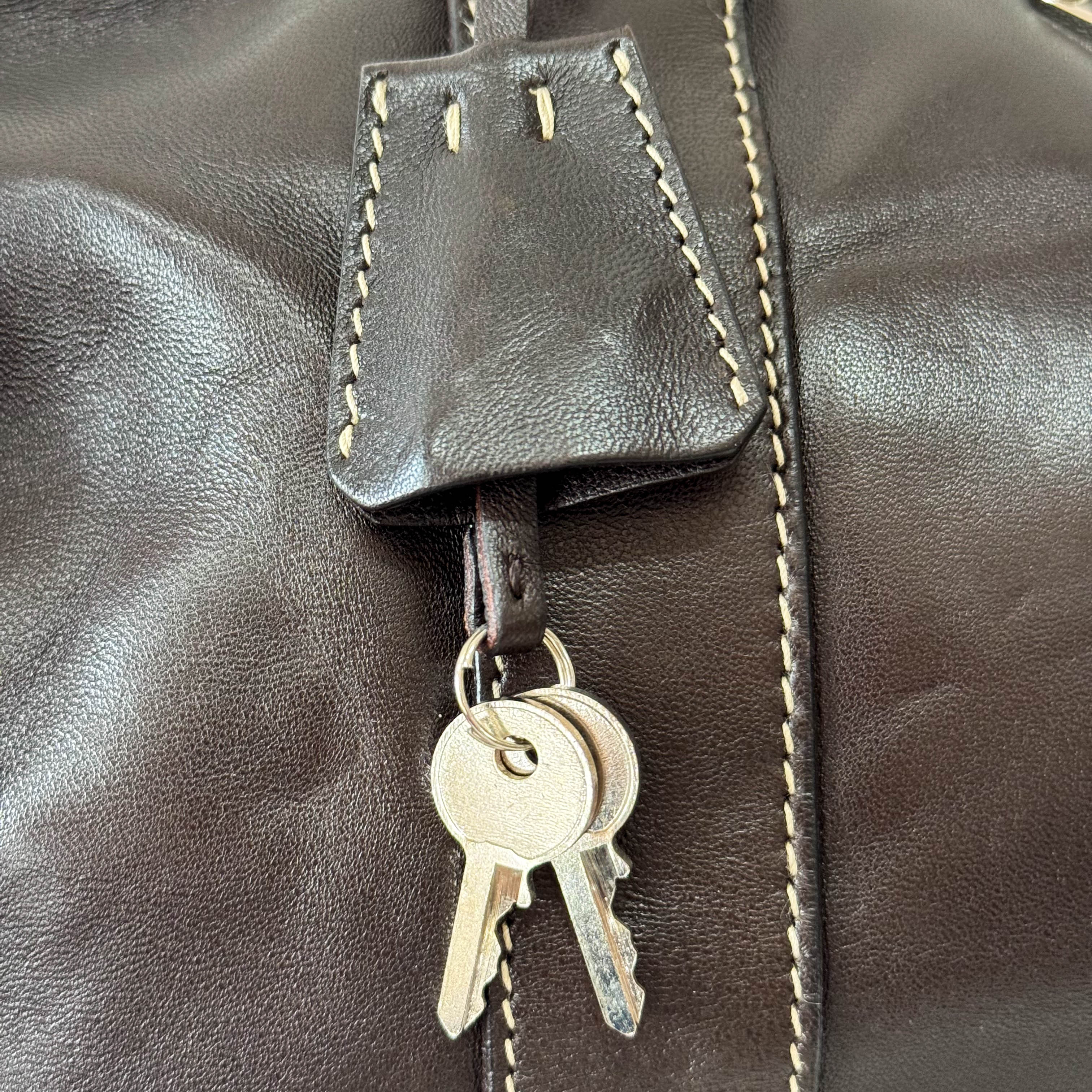 Brown Leather Shoulder Bag