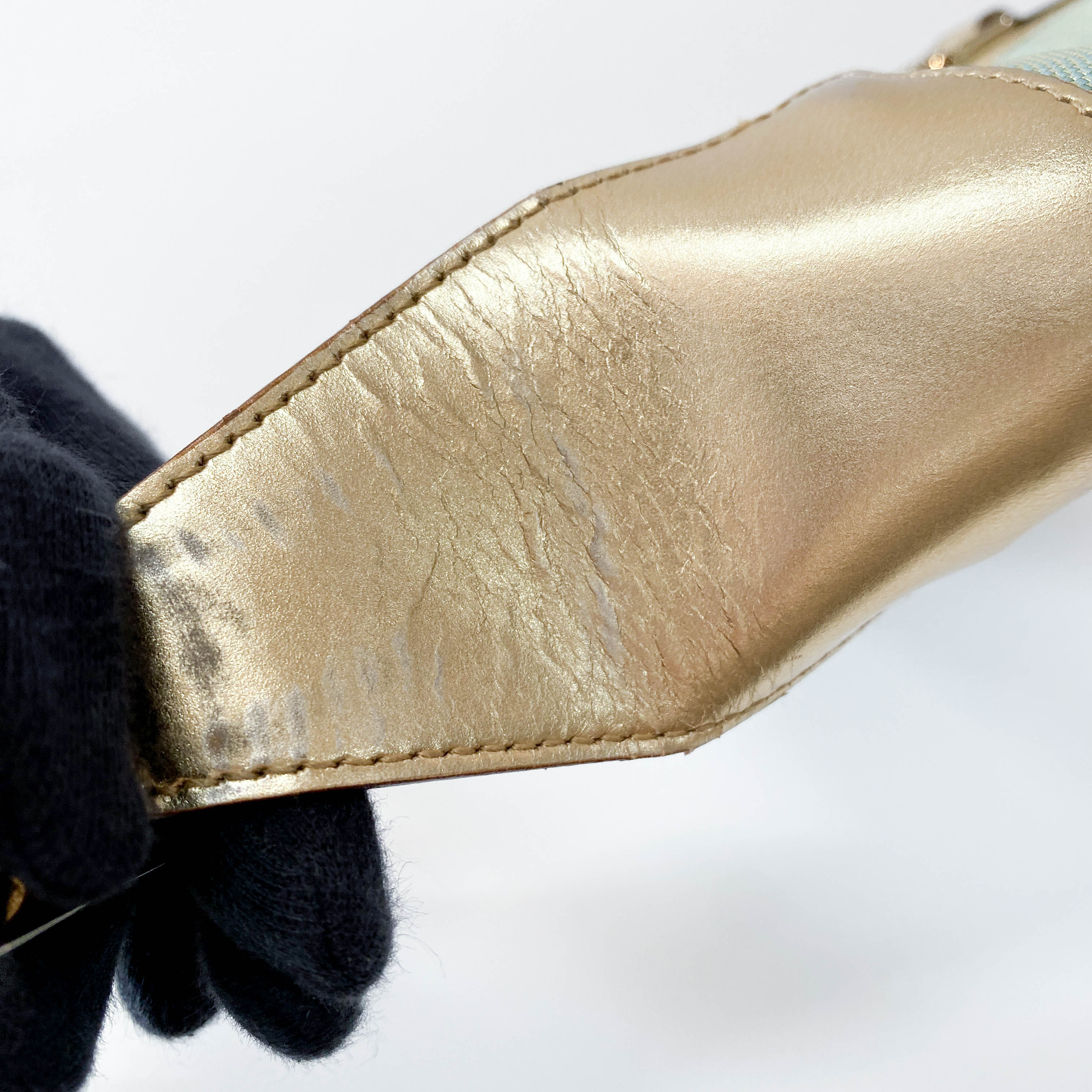 Jackie Vintage Metallic Shoulder Bag