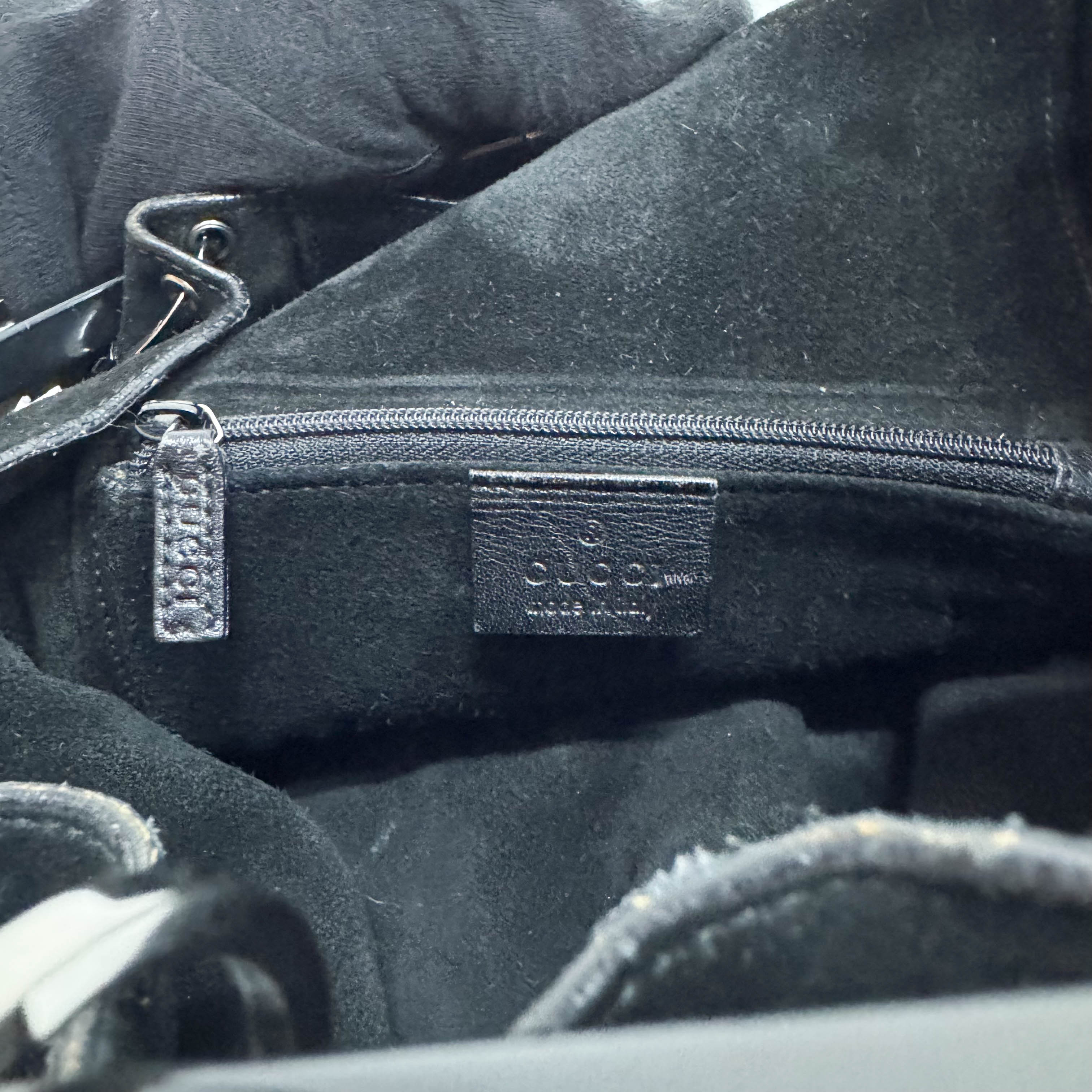 Ring Bag Black Suede Shoulder Bag