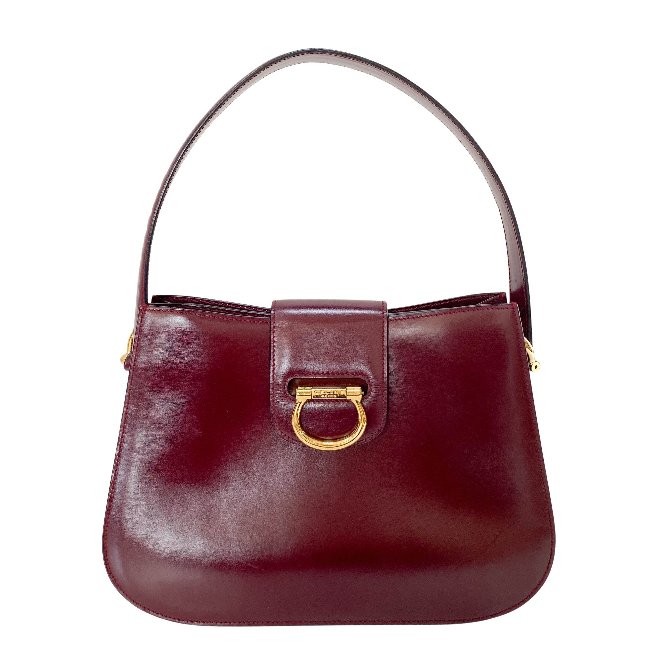 Red Leather Shoulder Bag
