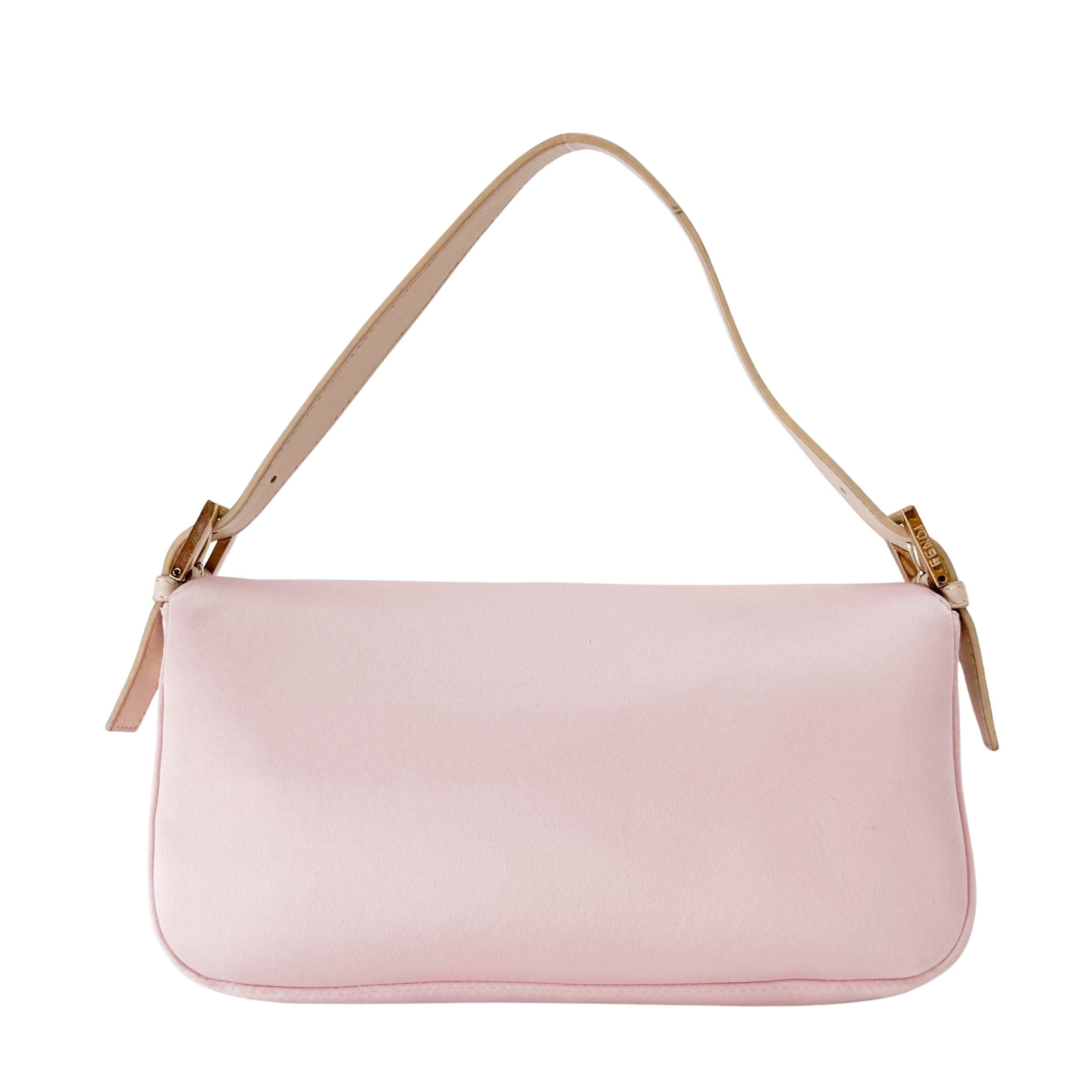 Baguette Silk Light Pink Rhinestone Hardware