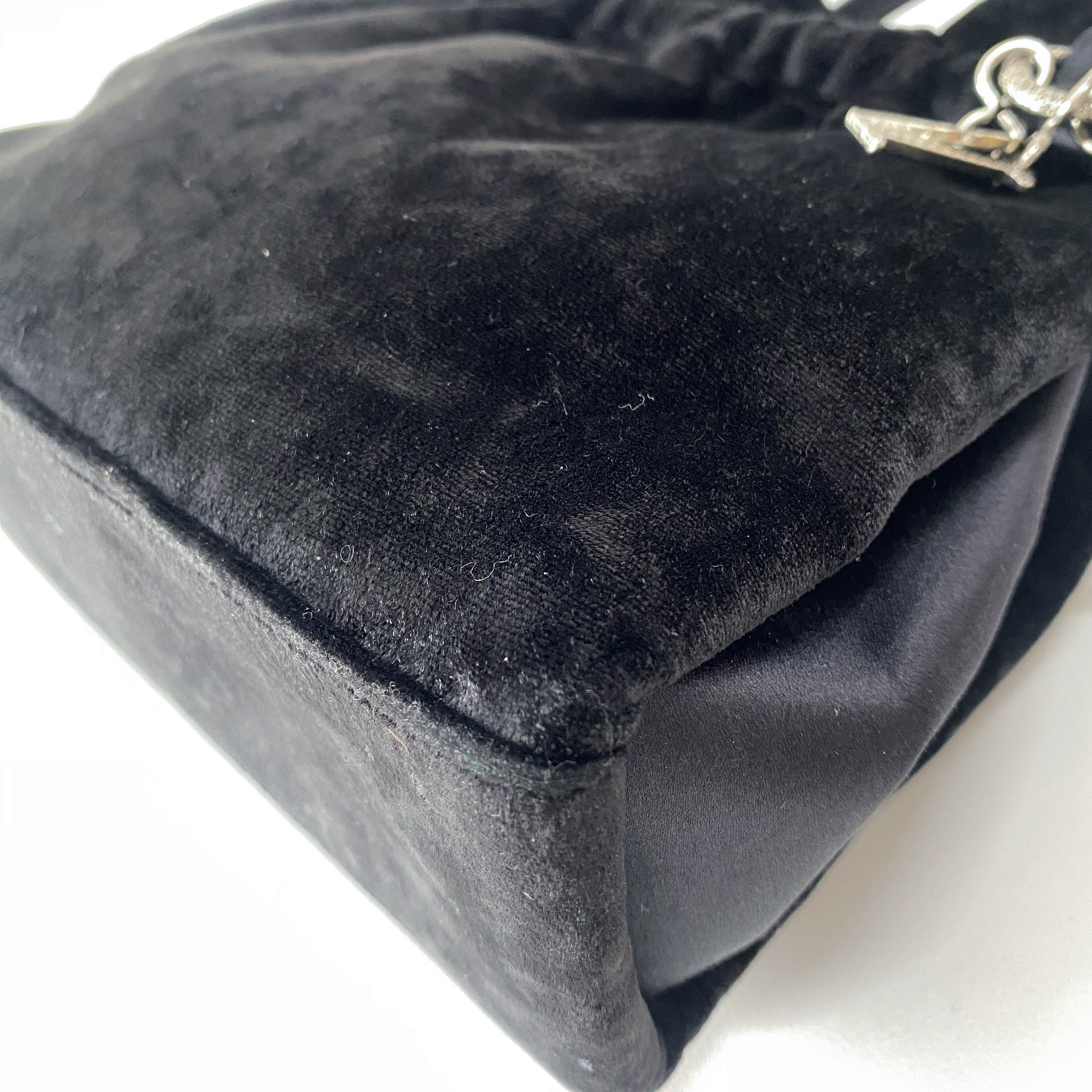 Black Velvet Handbag