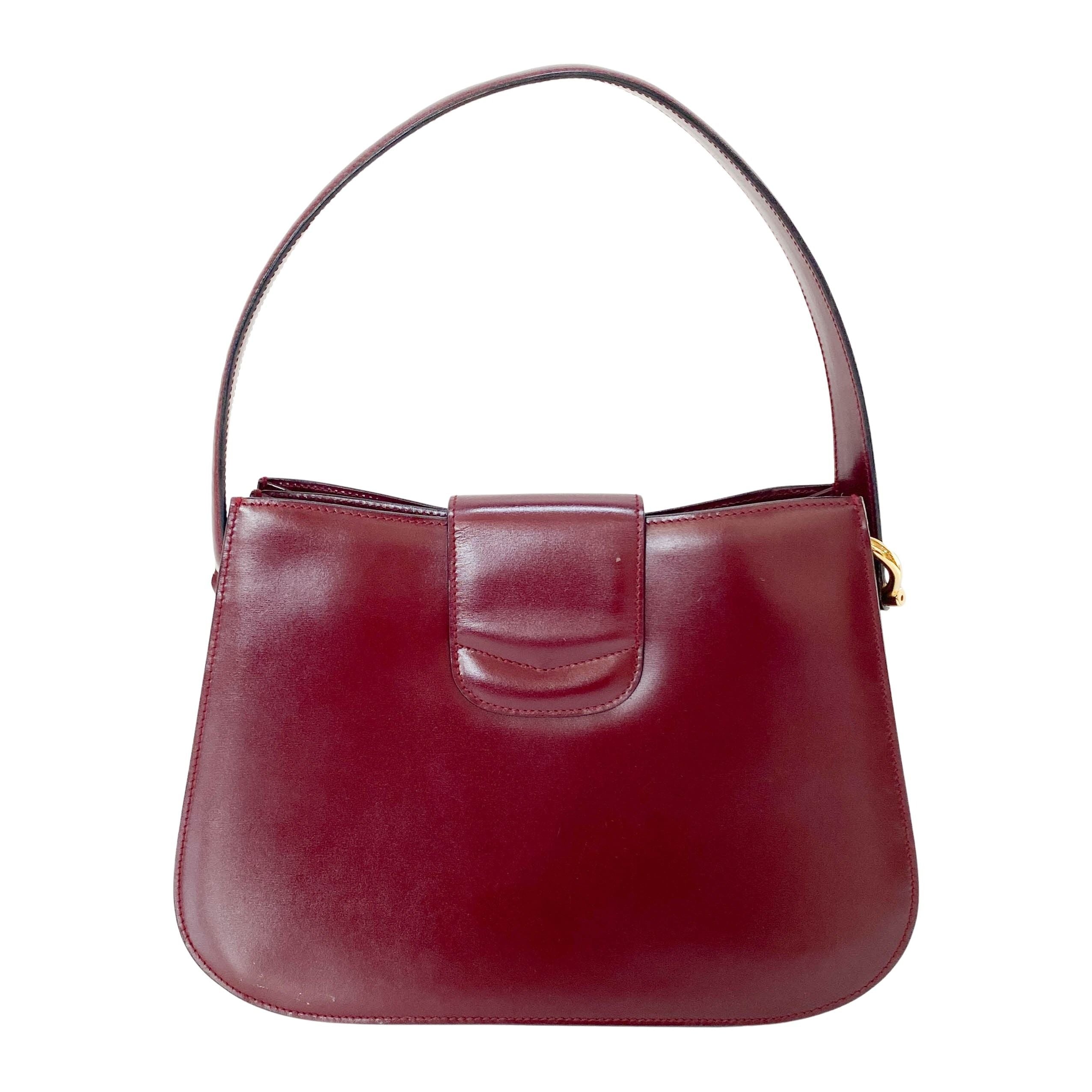 Red Leather Shoulder Bag