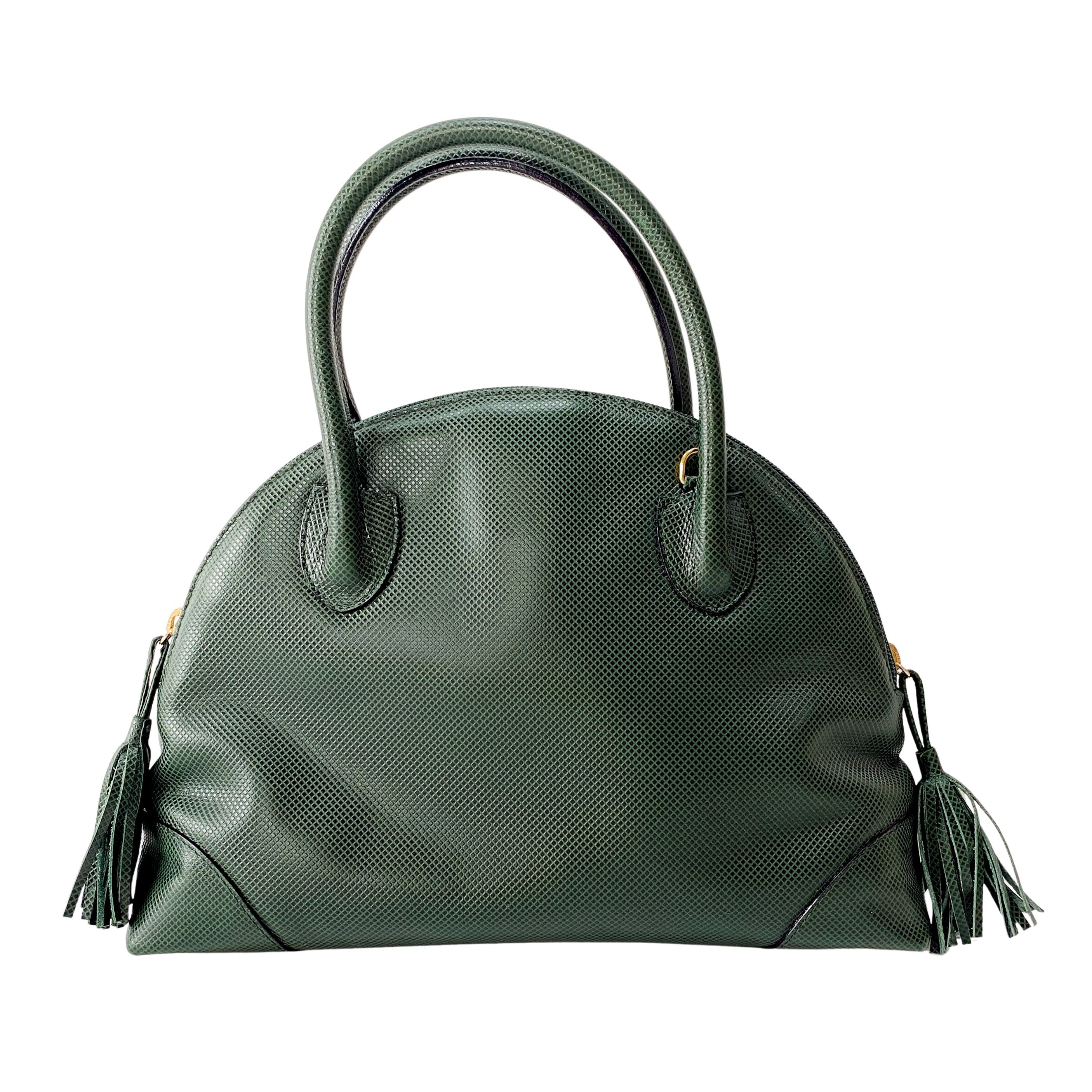 Green Leather Handbag
