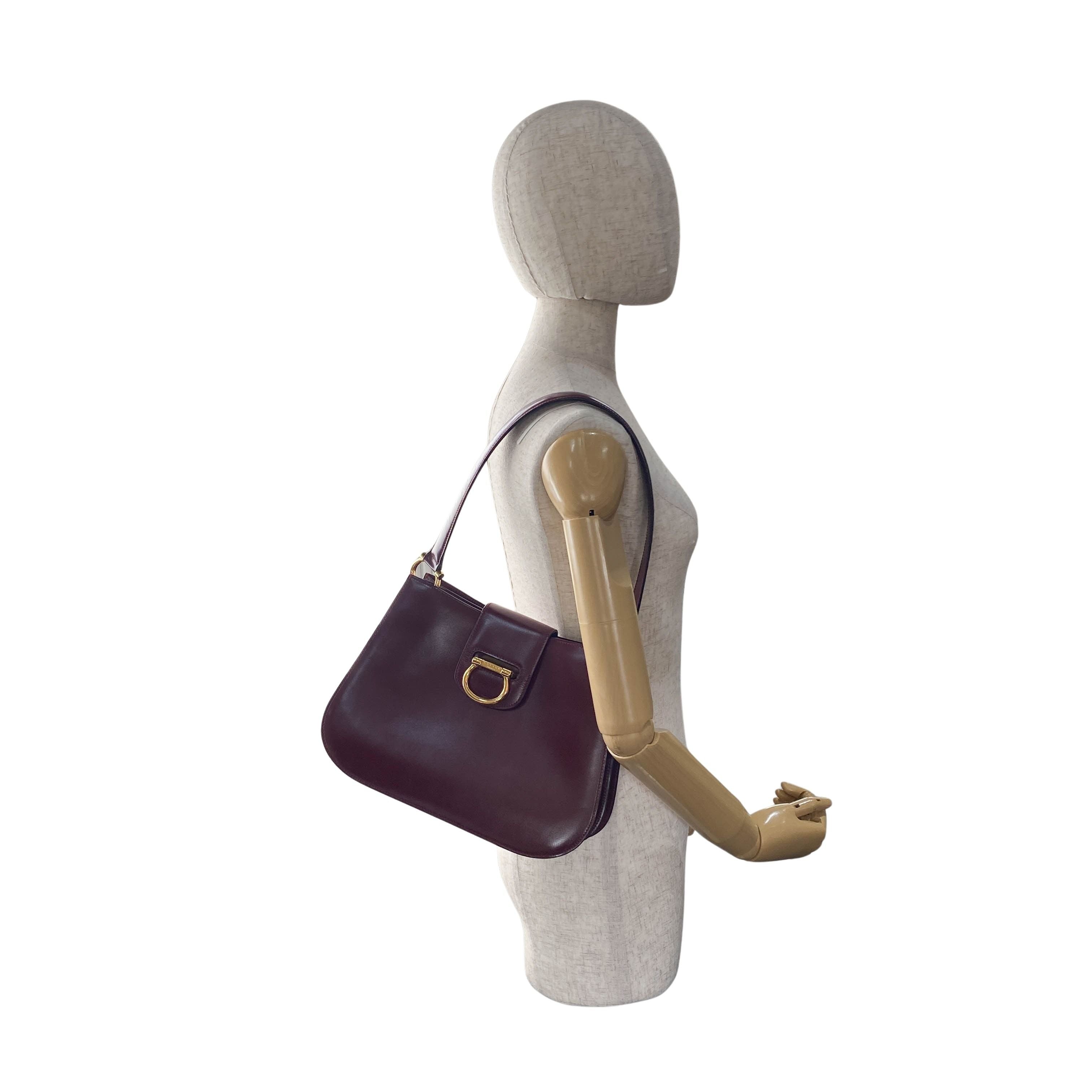 Red Leather Shoulder Bag