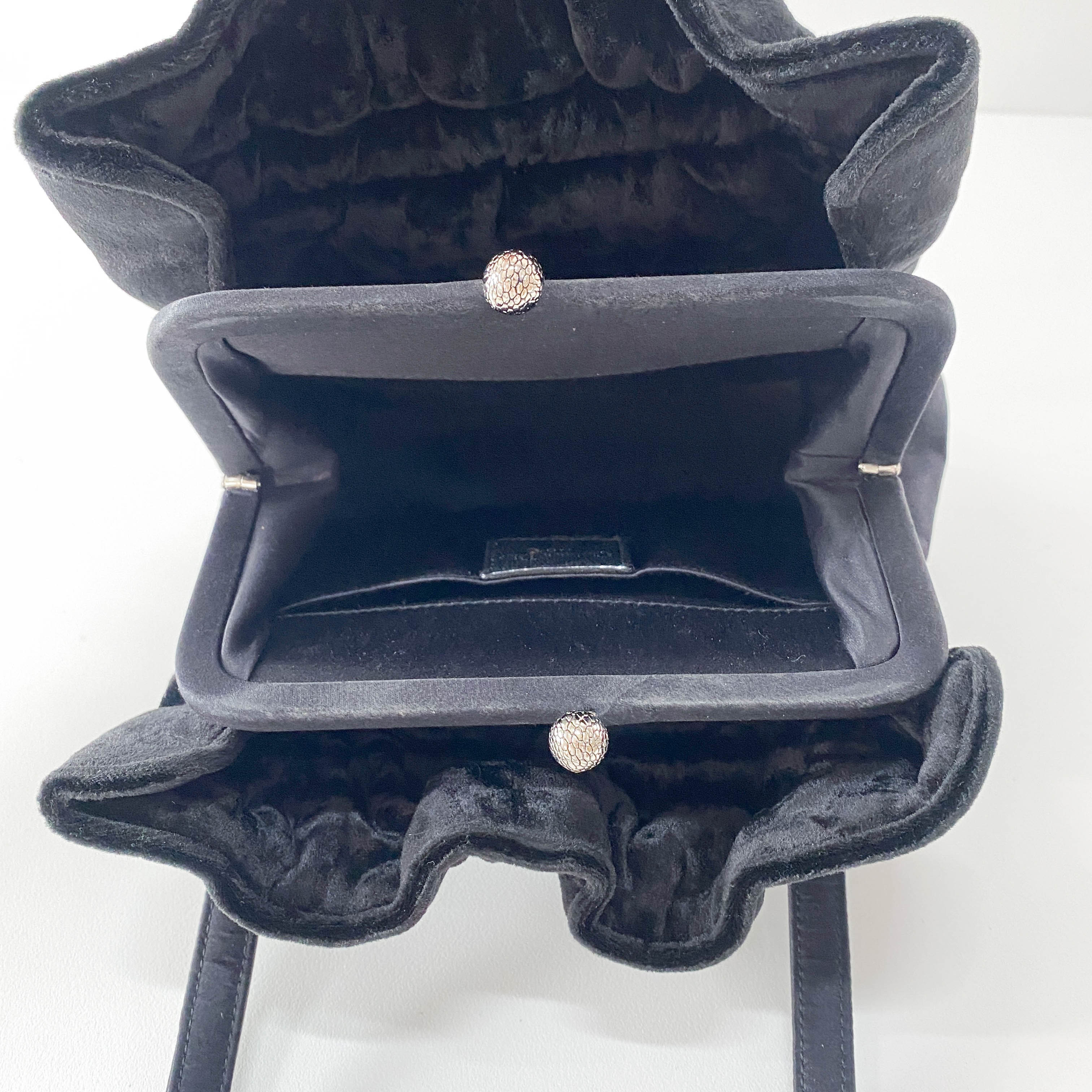 Black Velvet Handbag