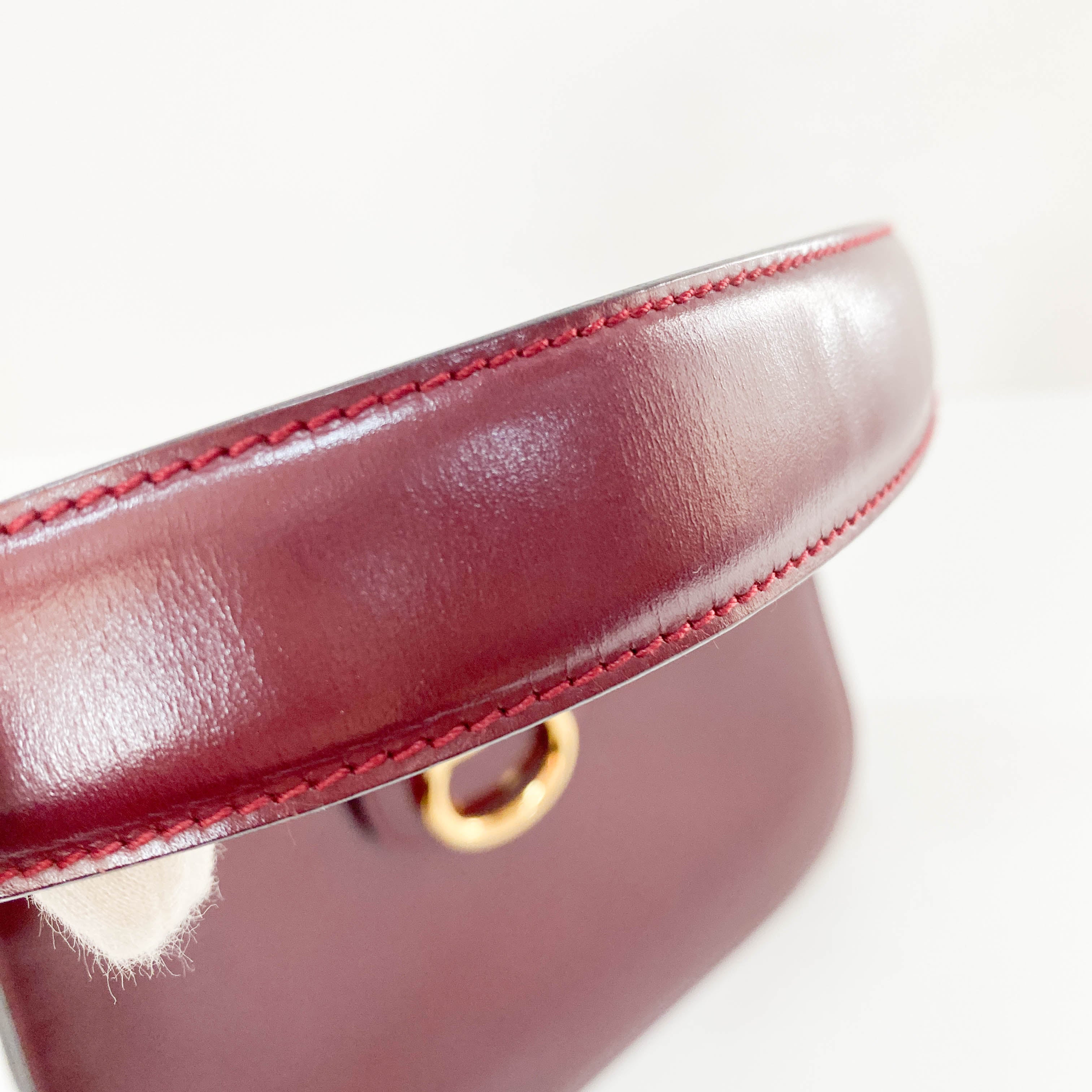 Red Leather Shoulder Bag
