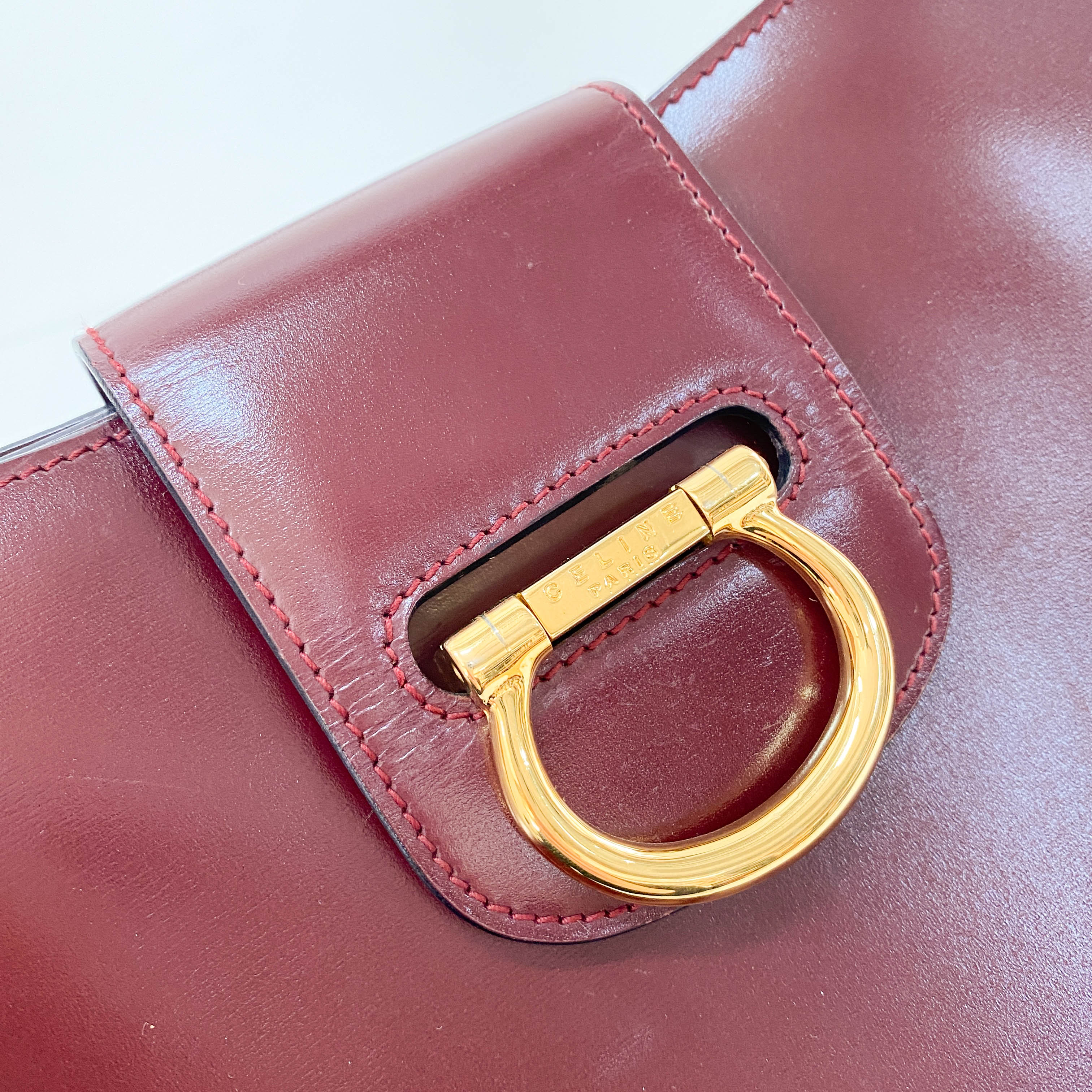 Red Leather Shoulder Bag