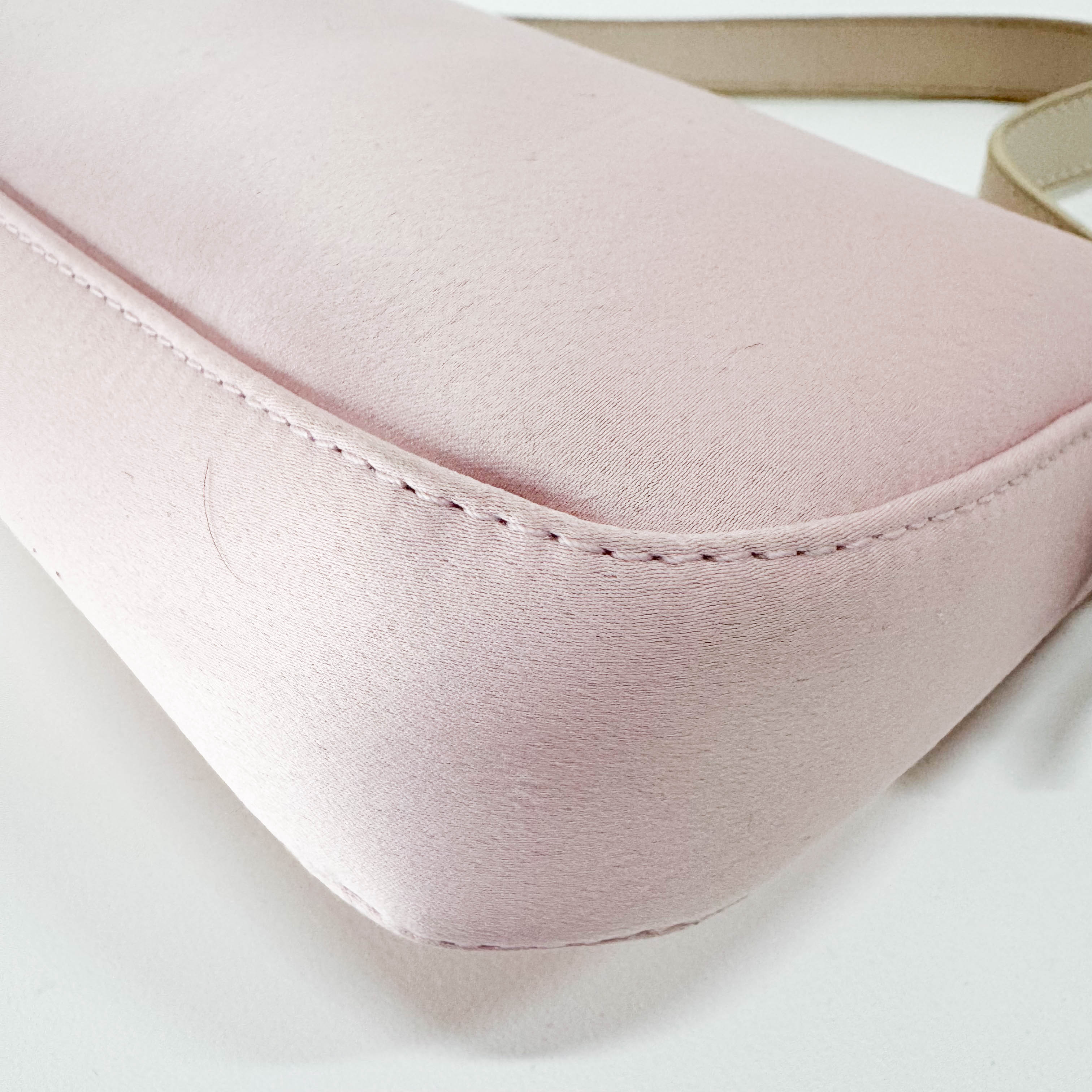 Baguette Silk Light Pink Rhinestone Hardware