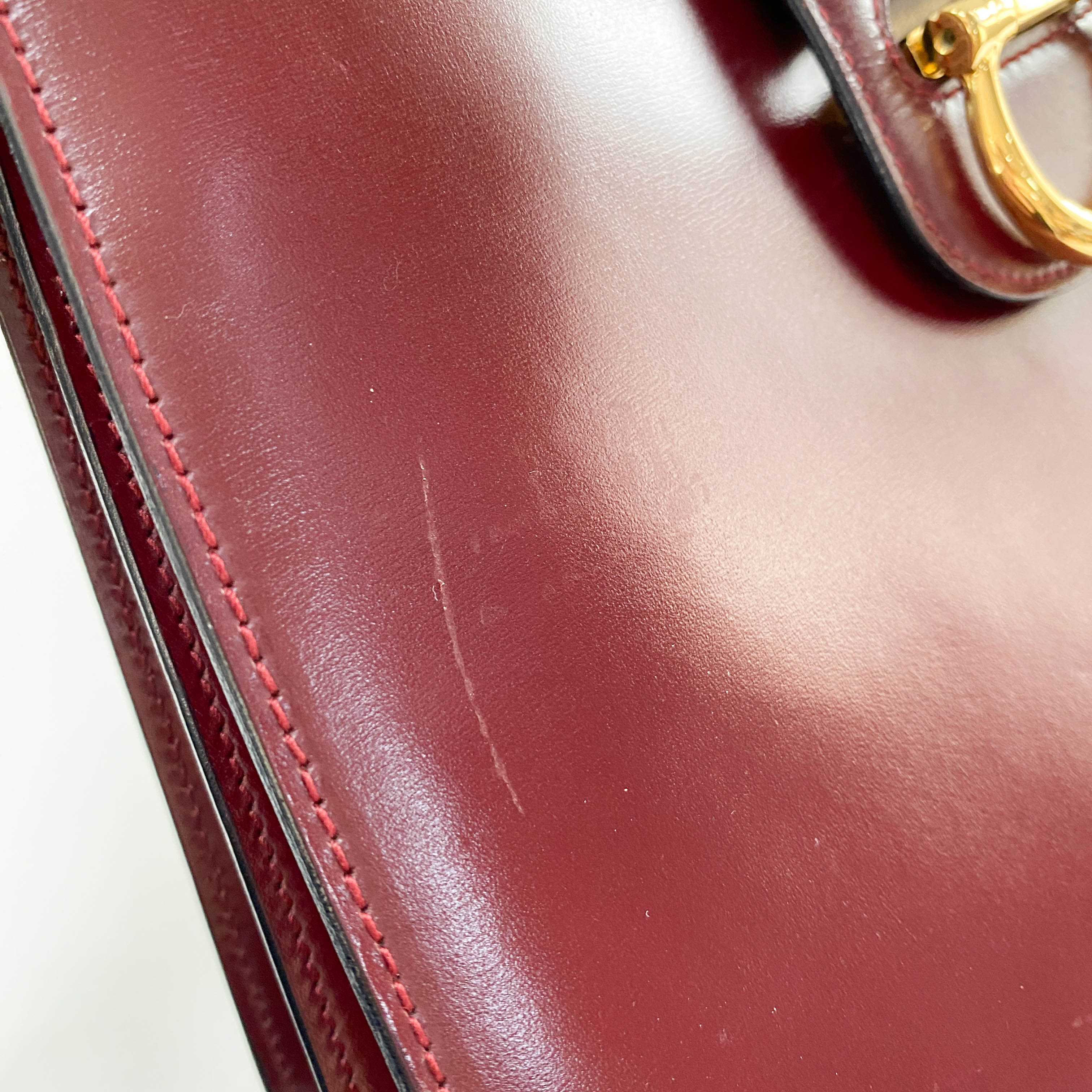 Red Leather Shoulder Bag