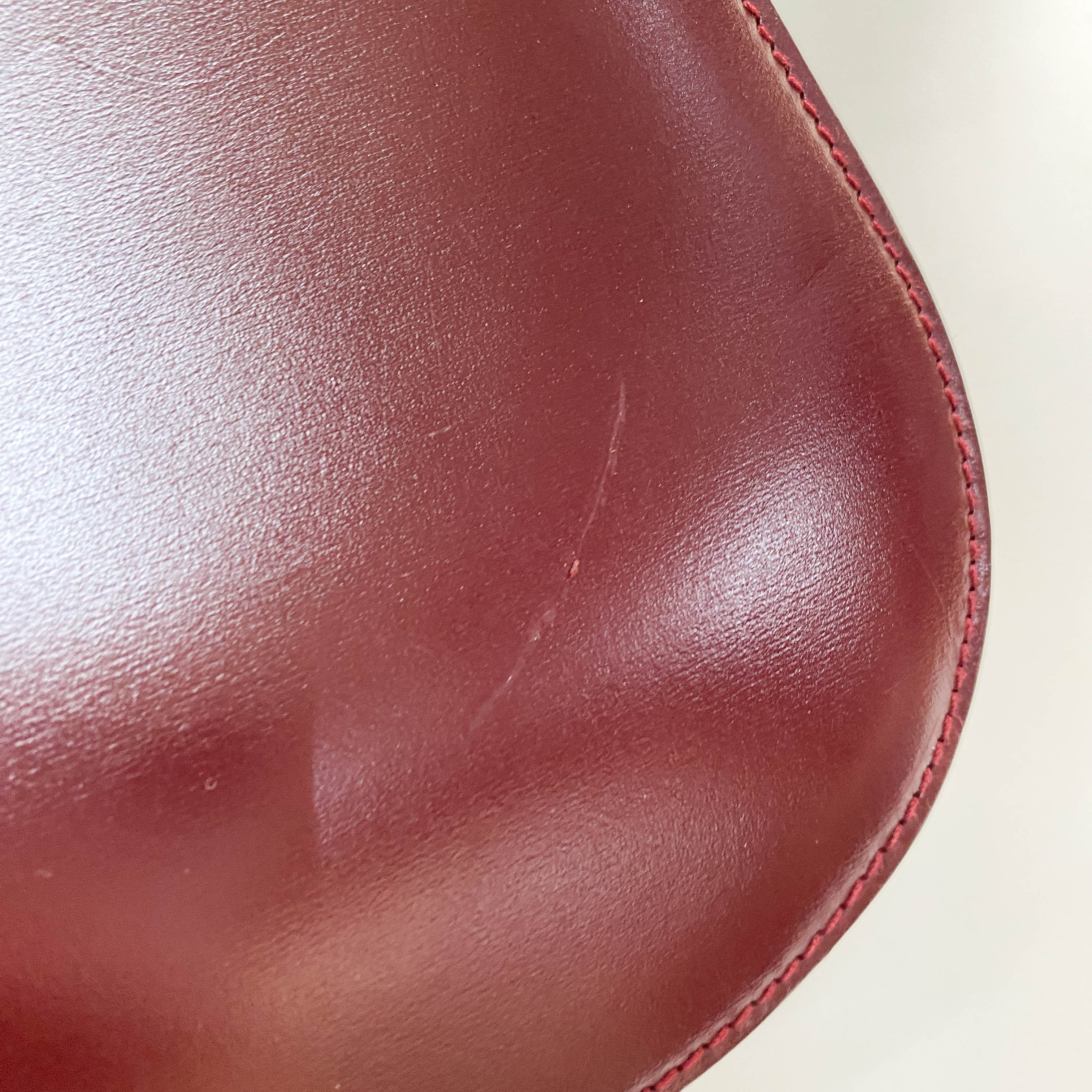 Red Leather Shoulder Bag