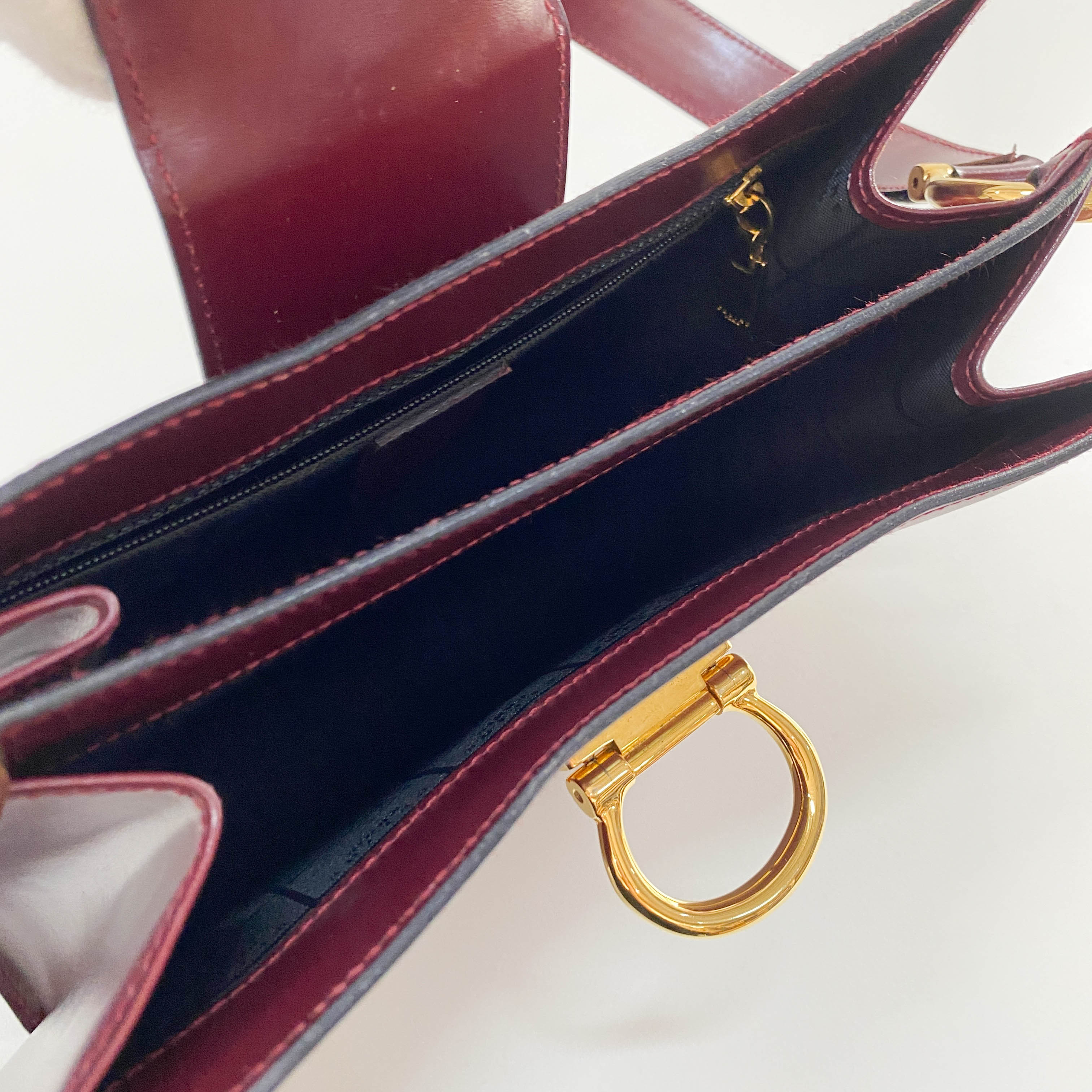 Red Leather Shoulder Bag