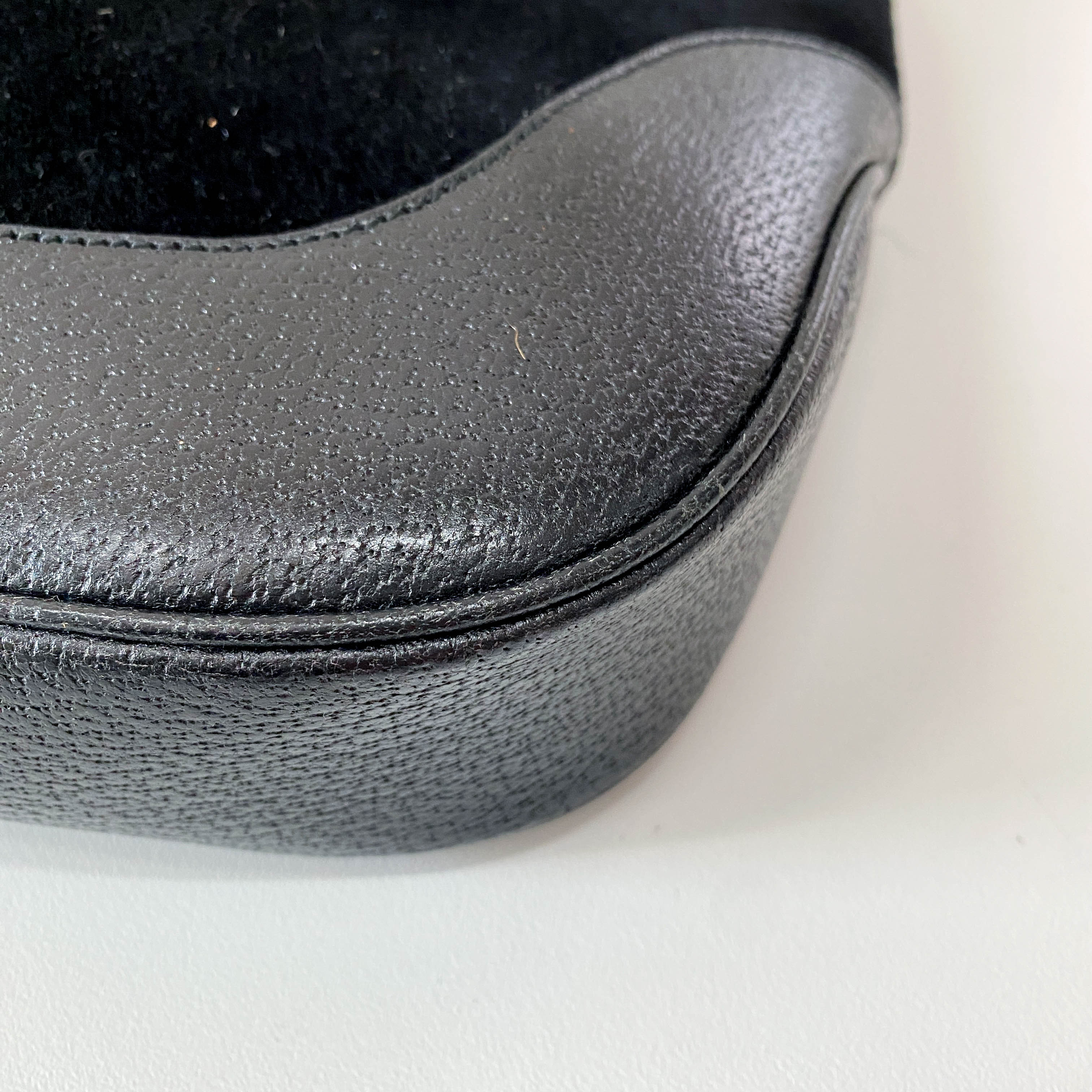 Jackie Wool Black Shoulder Bag