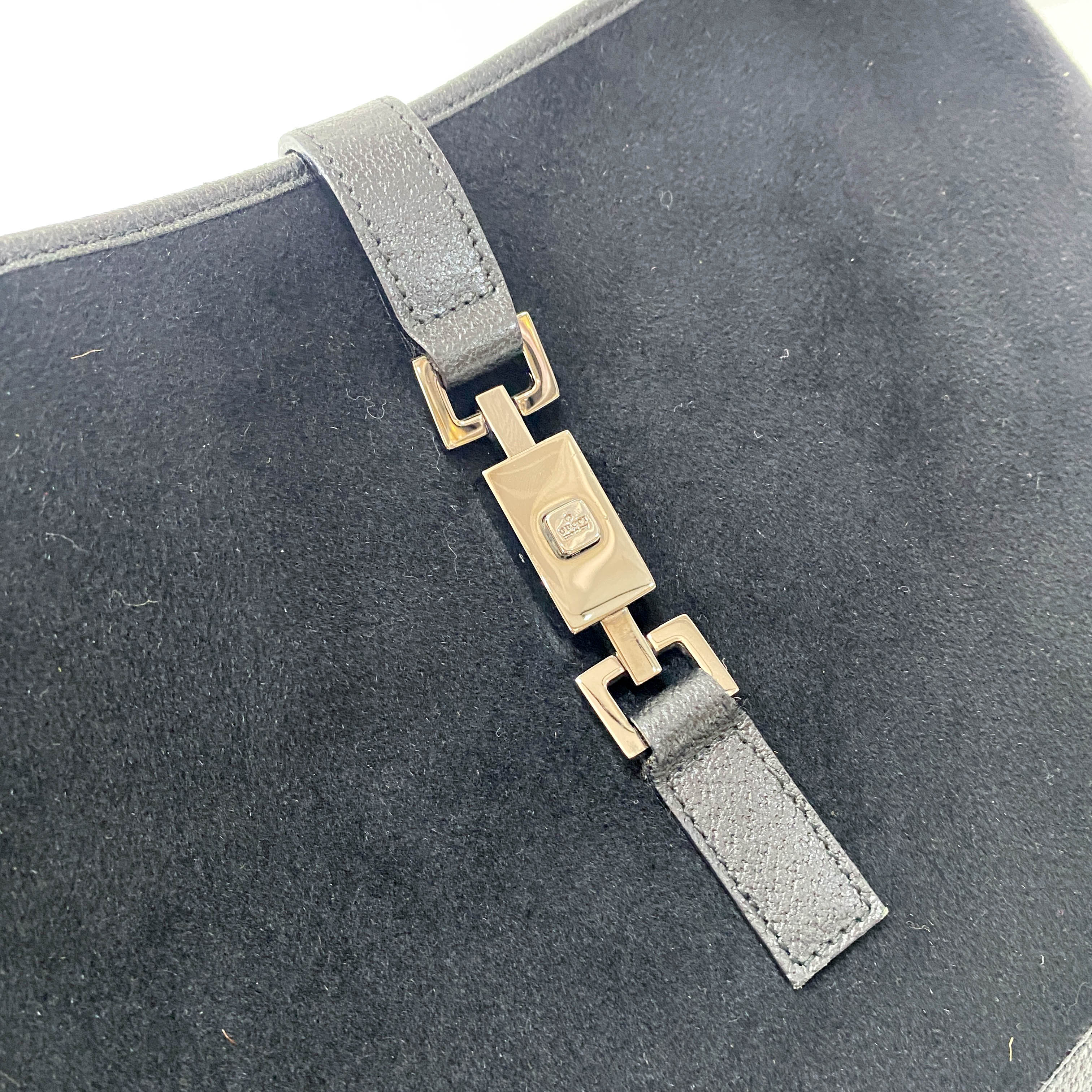 Jackie Wool Black Shoulder Bag