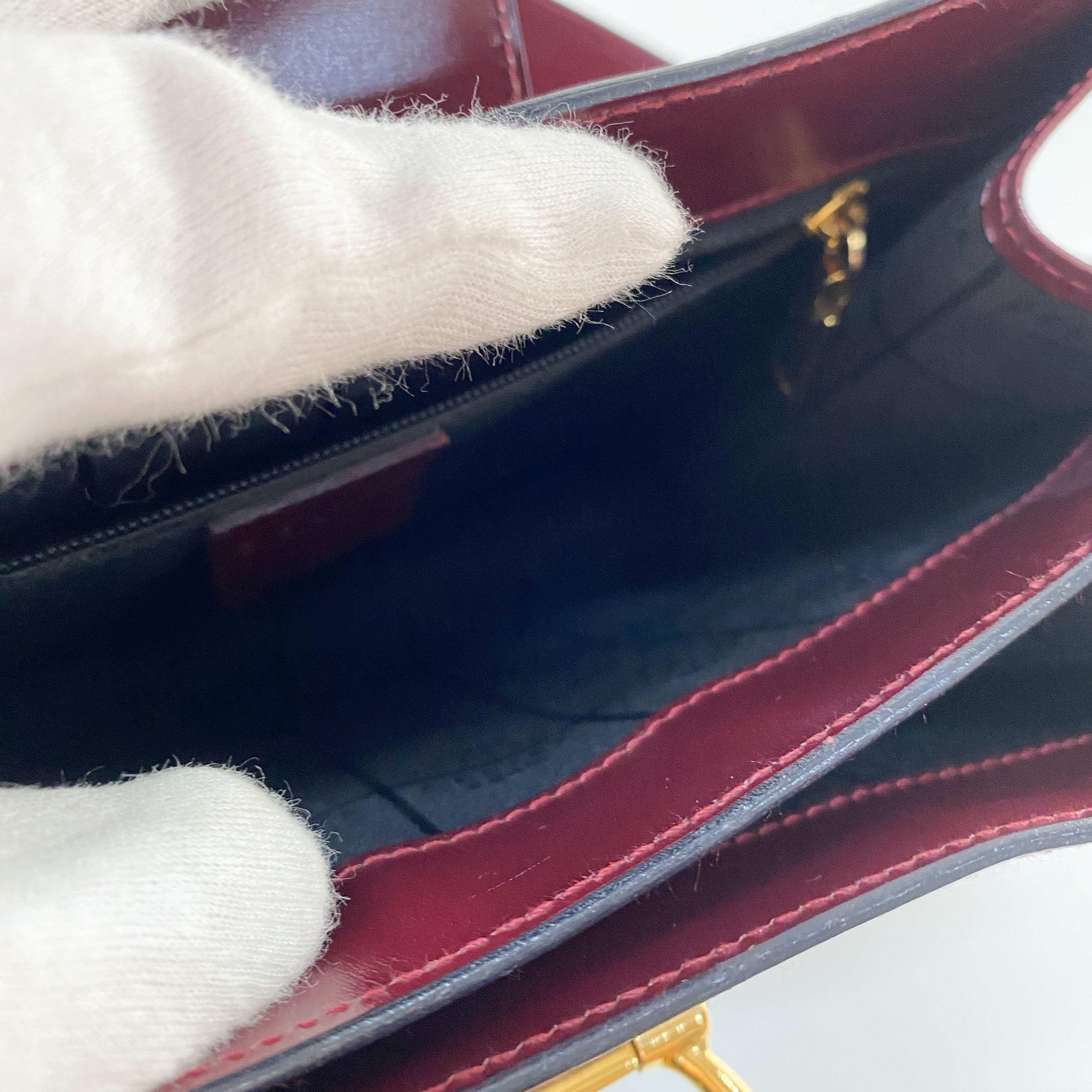 Red Leather Shoulder Bag