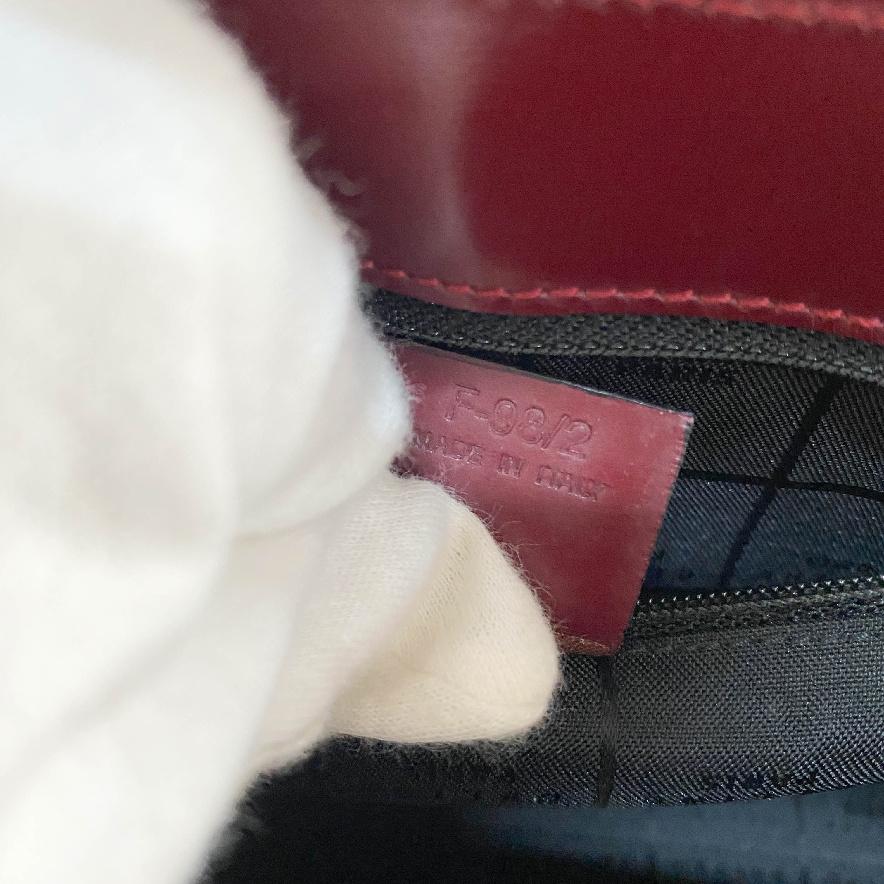 Red Leather Shoulder Bag