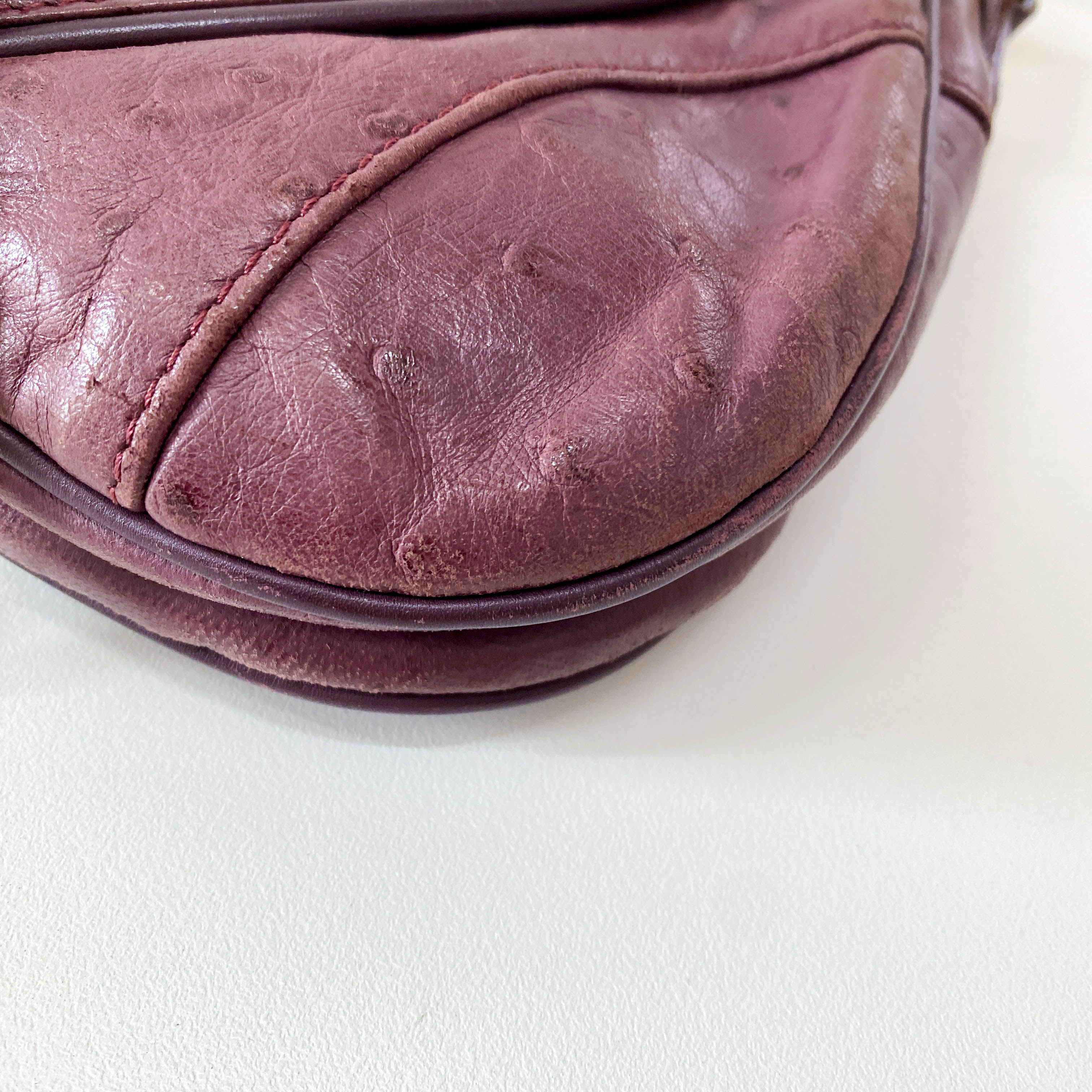 Double Saddle Purple Shoulder Bag