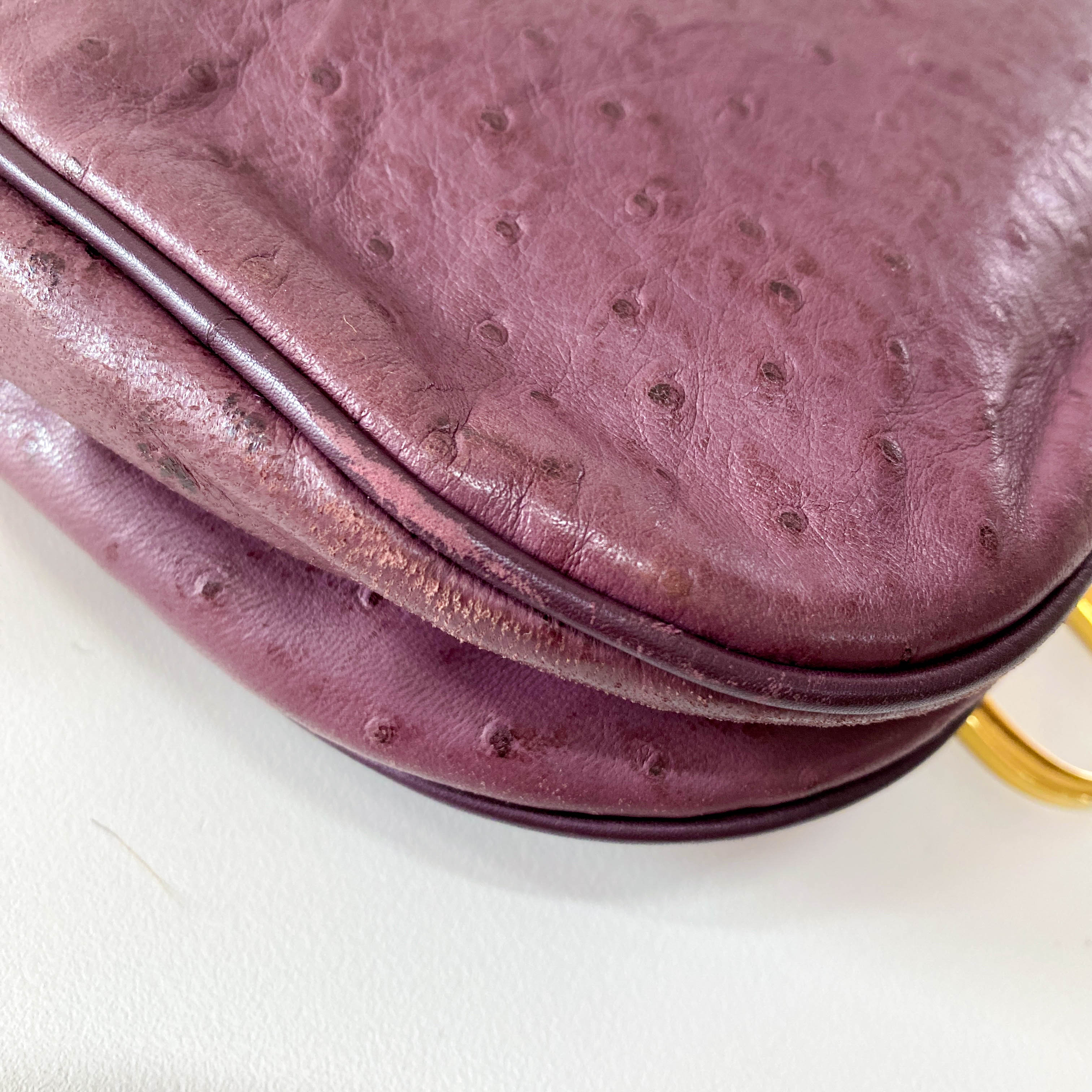 Double Saddle Purple Shoulder Bag