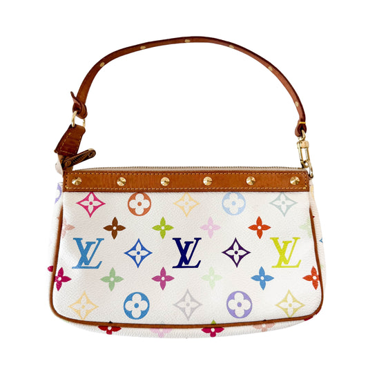 Louis Vuitton x Takashi Murakami Pochette Accessoire Multicolor Monogram Handbag