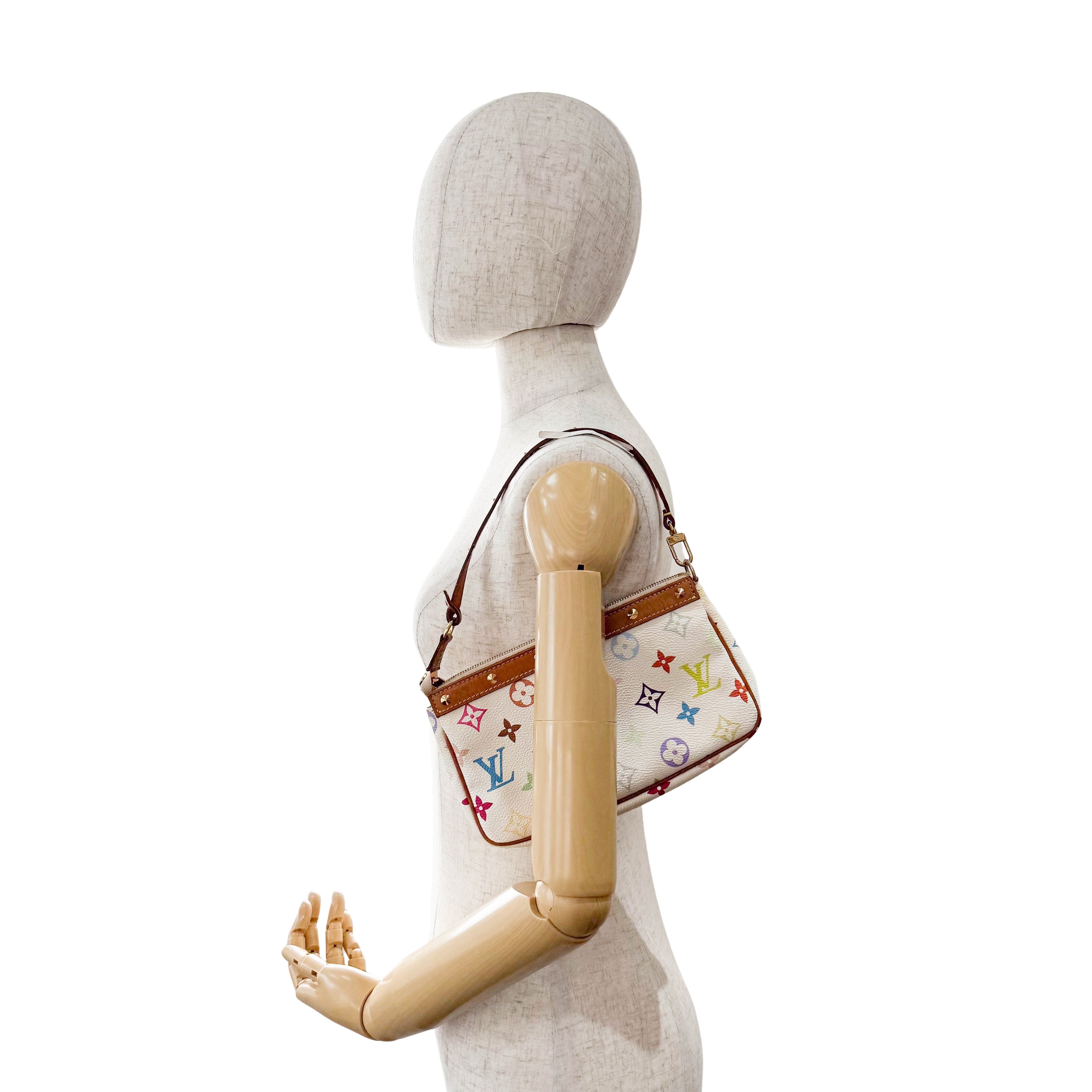 Louis Vuitton x Takashi Murakami Pochette Accessoire Multicolor Monogram Handbag
