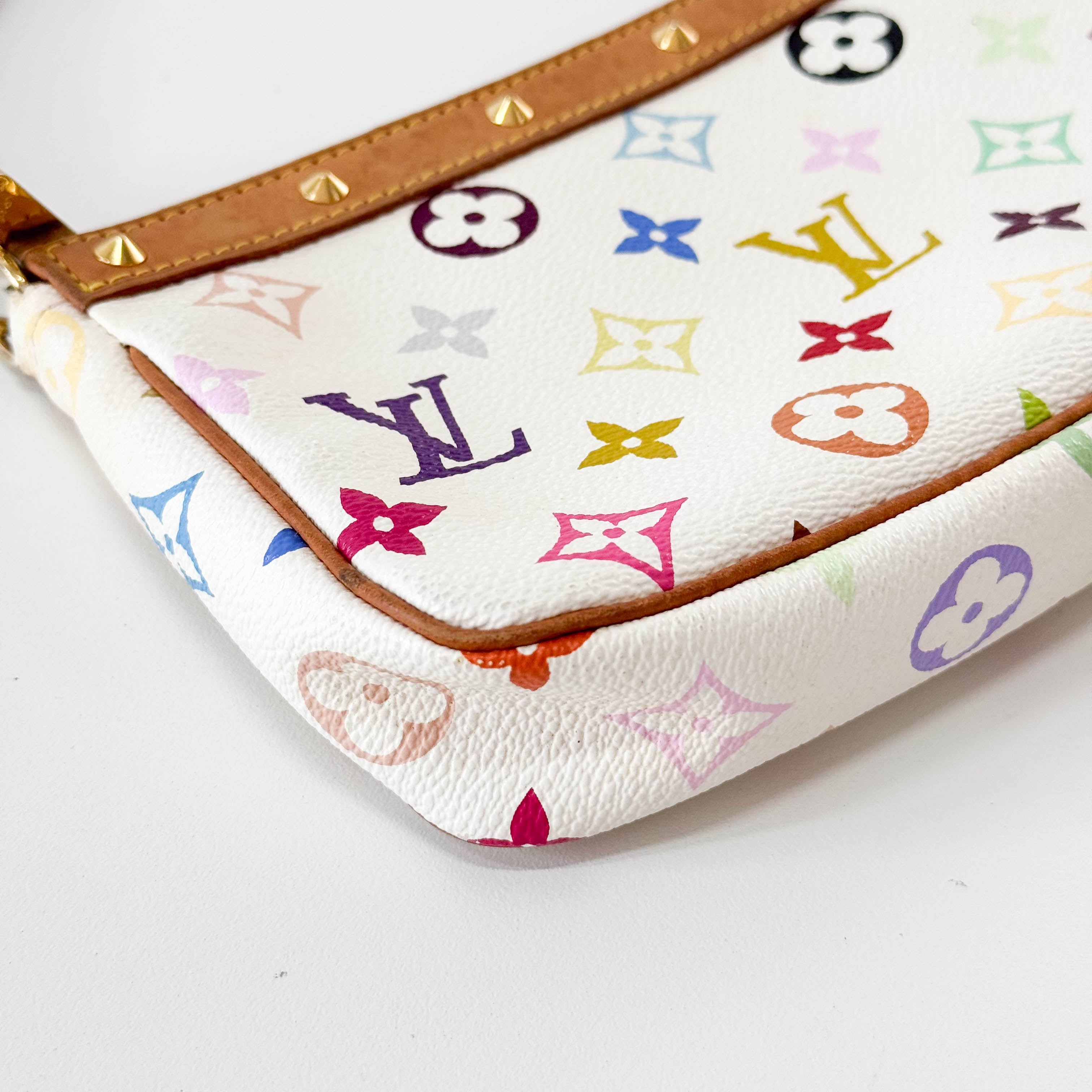Louis Vuitton x Takashi Murakami Pochette Accessoire Multicolor Monogram Handbag