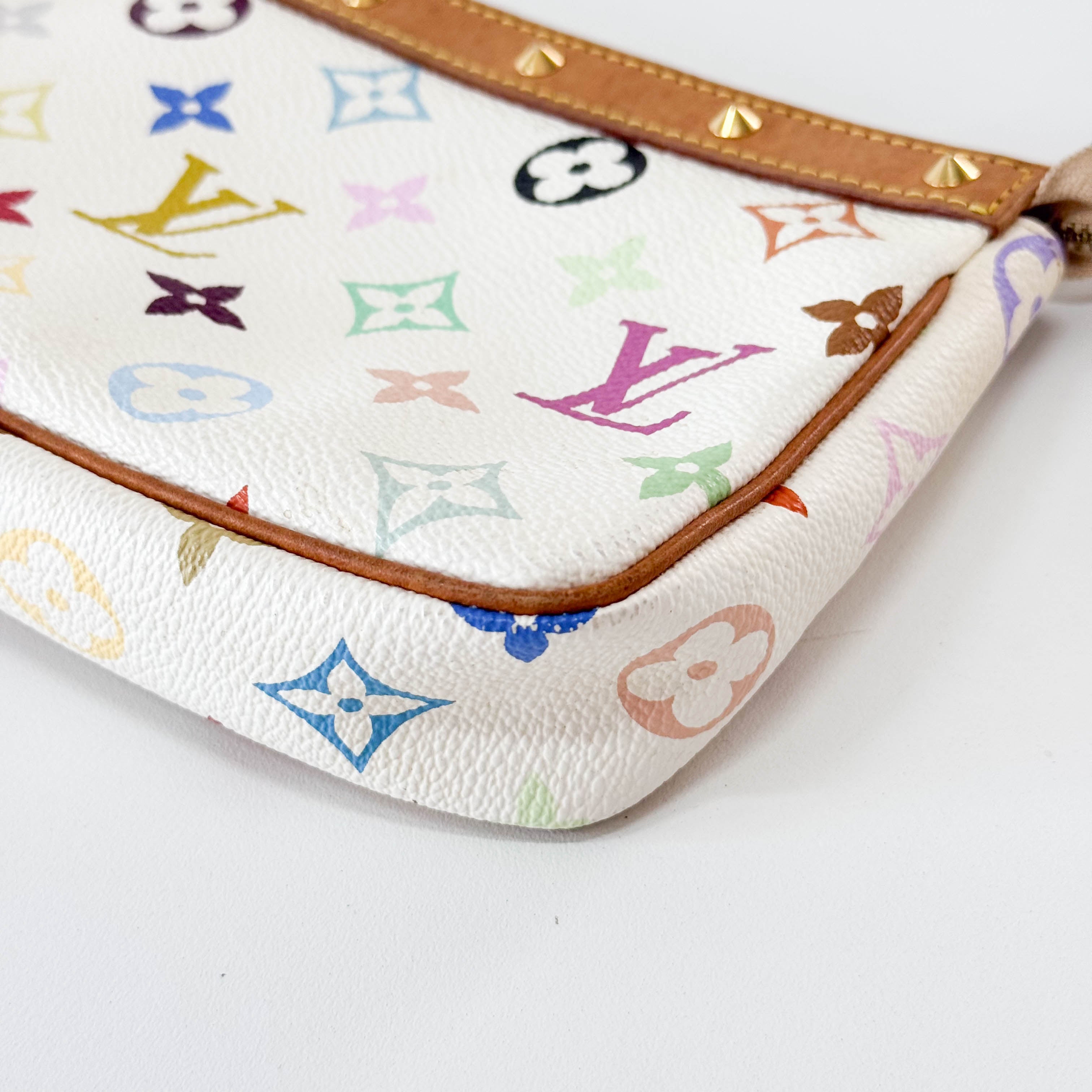 Louis Vuitton x Takashi Murakami Pochette Accessoire Multicolor Monogram Handbag