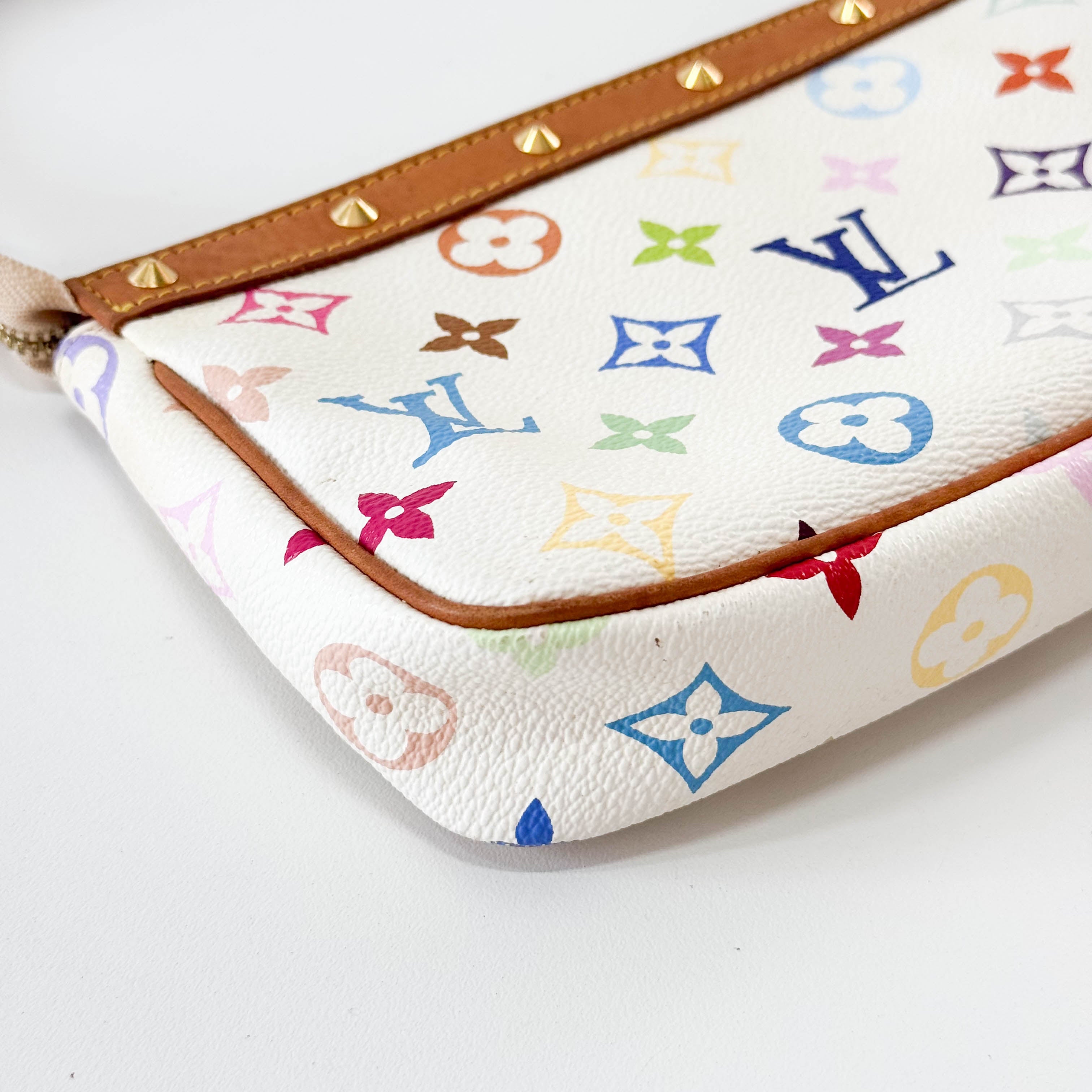 Louis Vuitton x Takashi Murakami Pochette Accessoire Multicolor Monogram Handbag