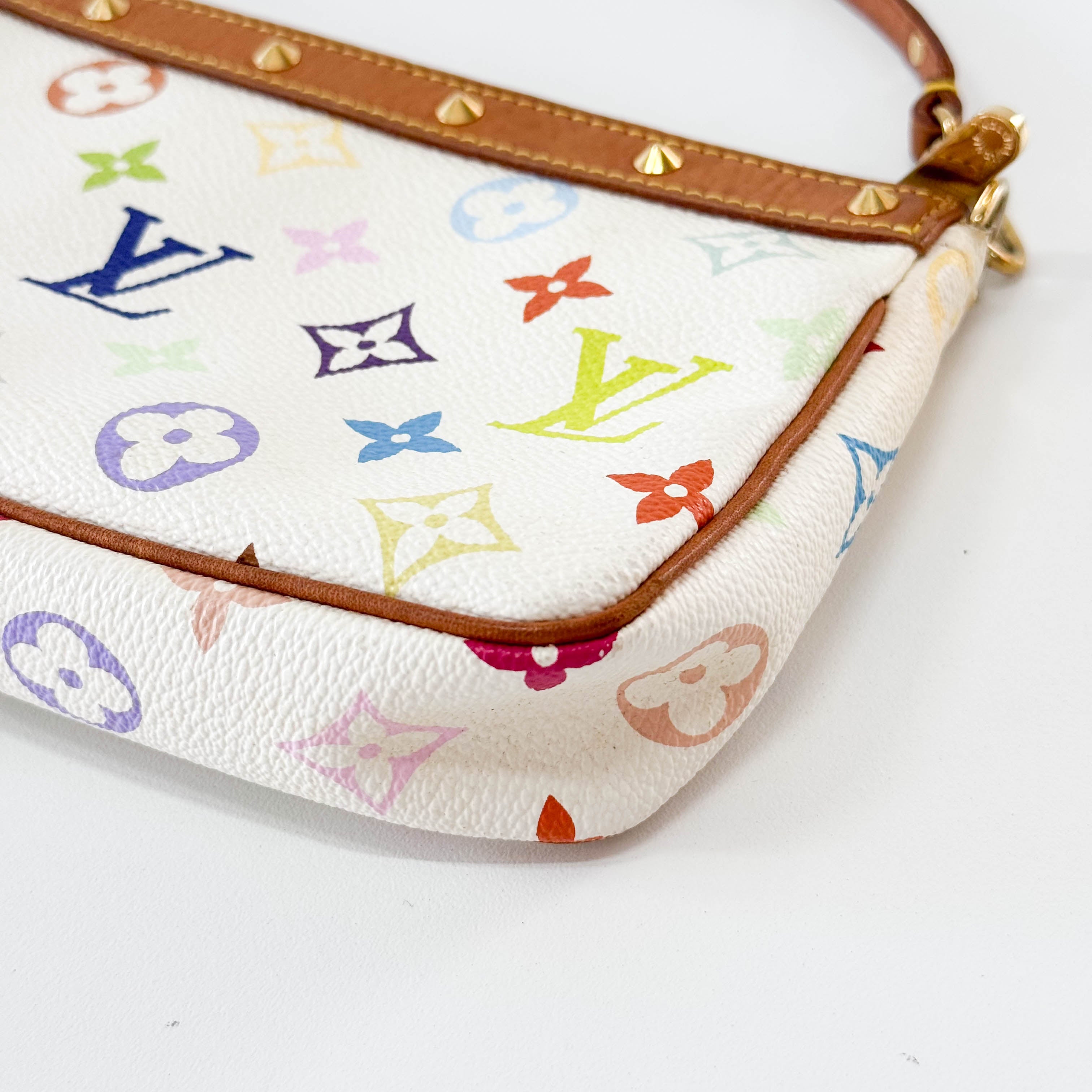 Louis Vuitton x Takashi Murakami Pochette Accessoire Multicolor Monogram Handbag