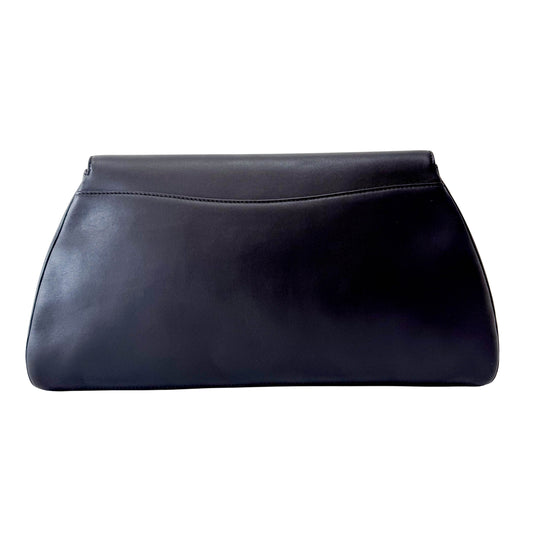 Panthère Black Calfskin Leather Clutch Bag
