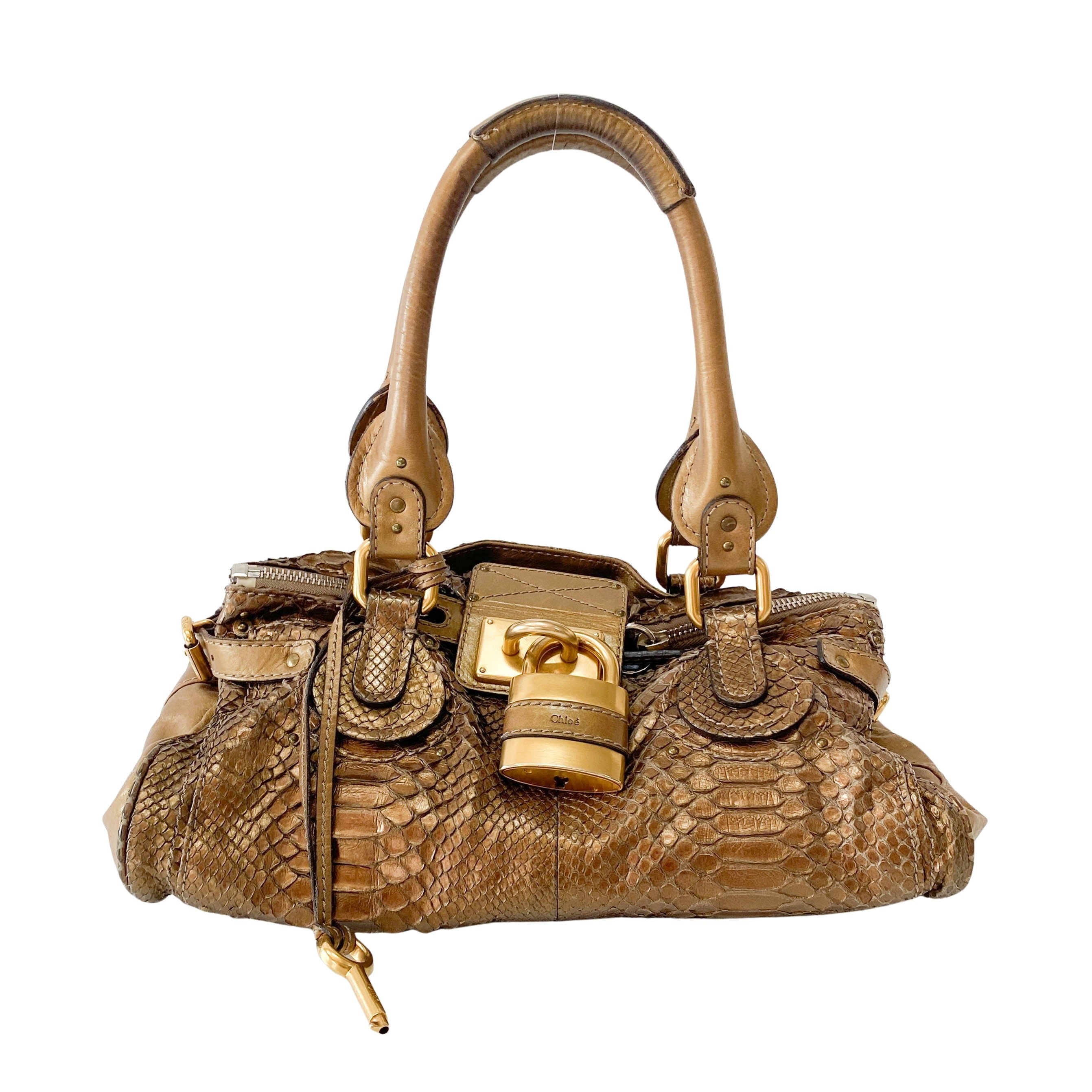 Paddington Metaric Gold Shoulder Bag