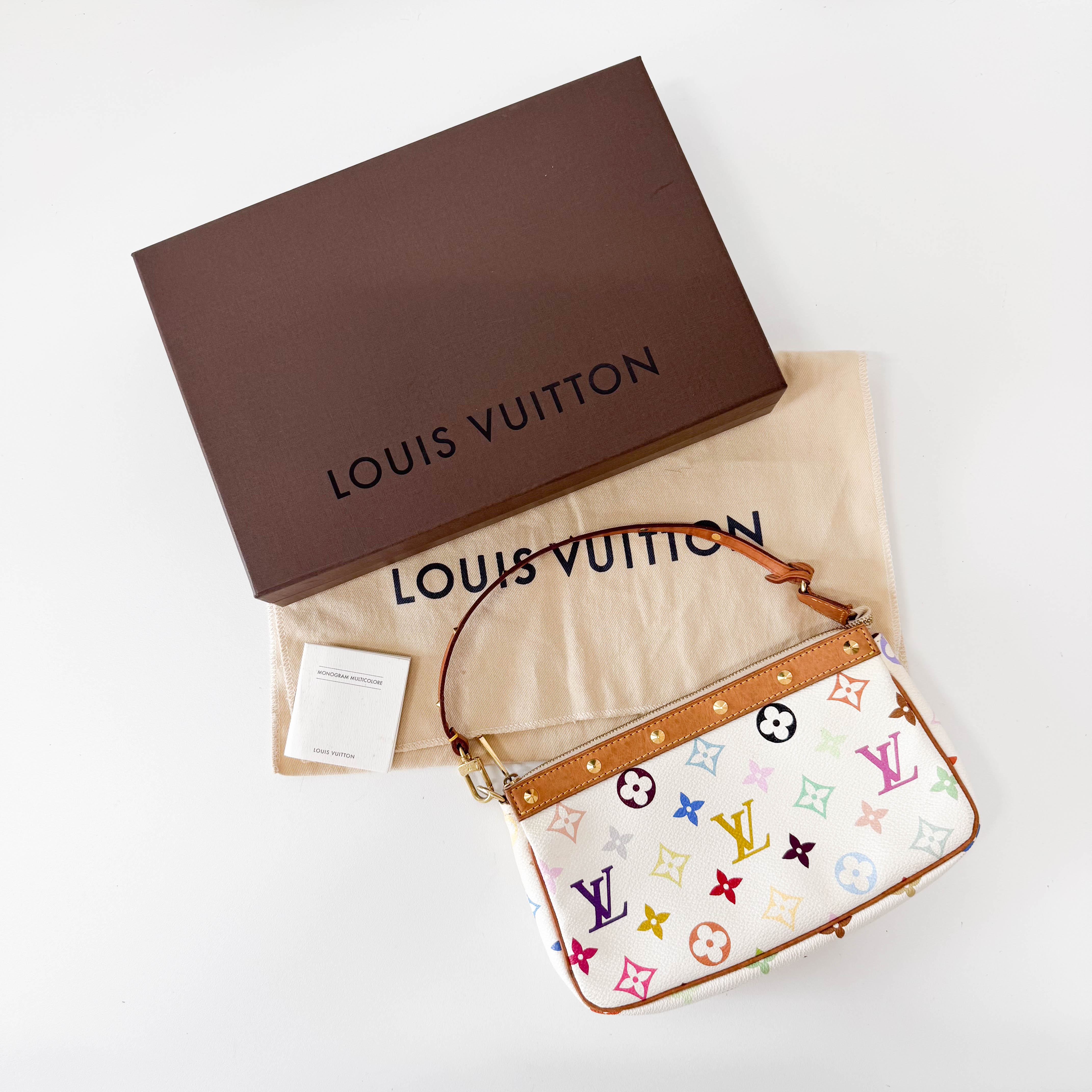 Louis Vuitton x Takashi Murakami Pochette Accessoire Multicolor Monogram Handbag