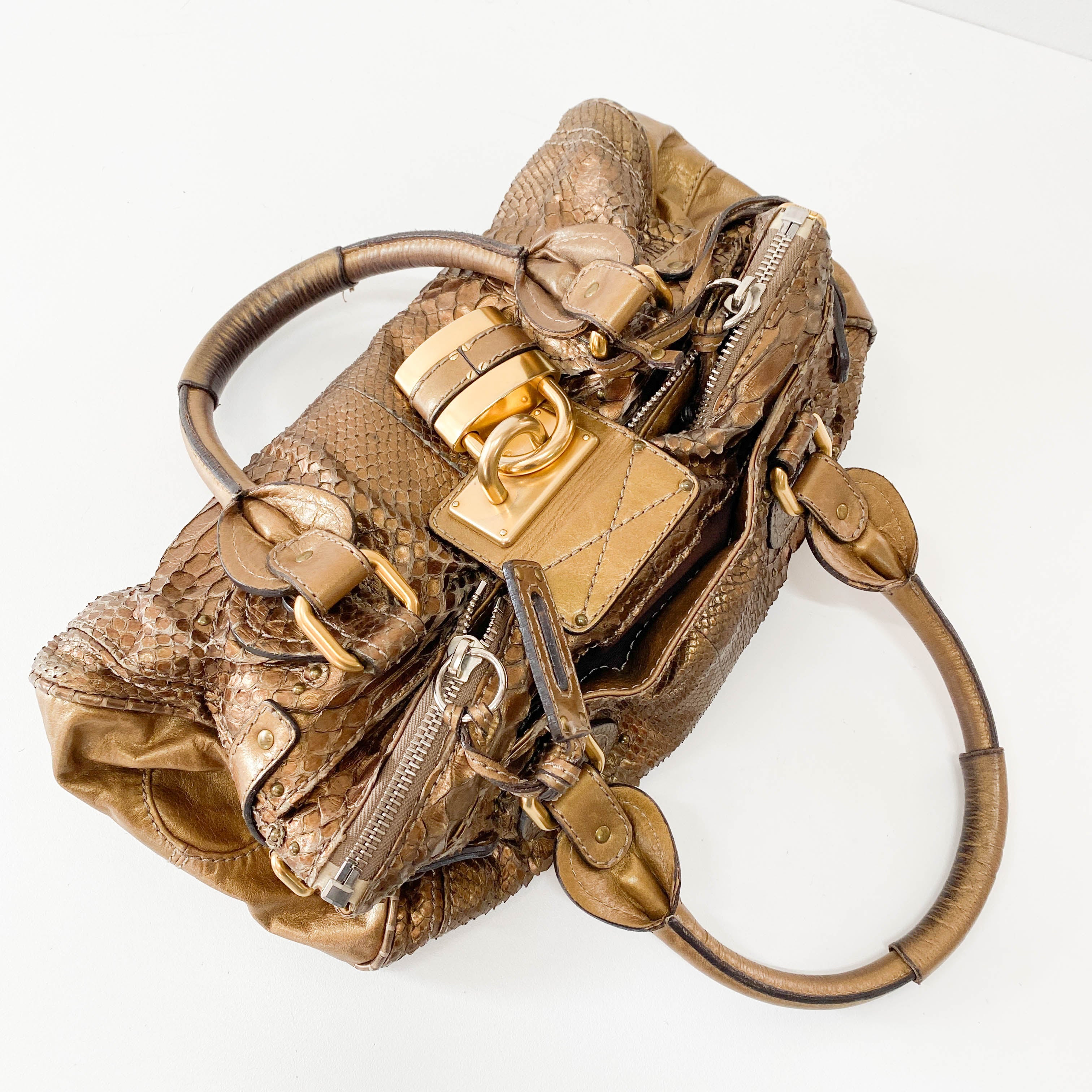 Paddington Metaric Gold Shoulder Bag