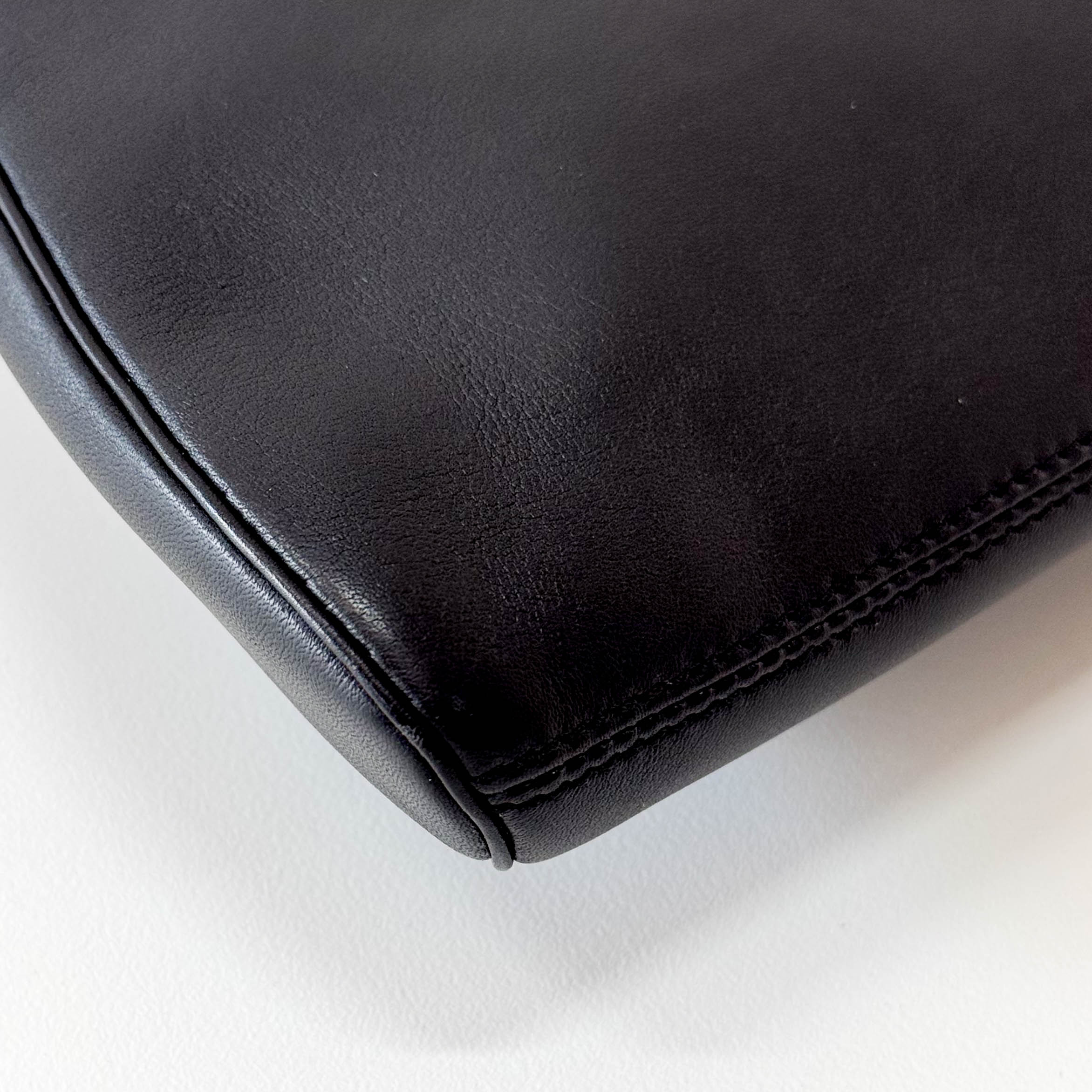 Panthère Black Calfskin Leather Clutch Bag