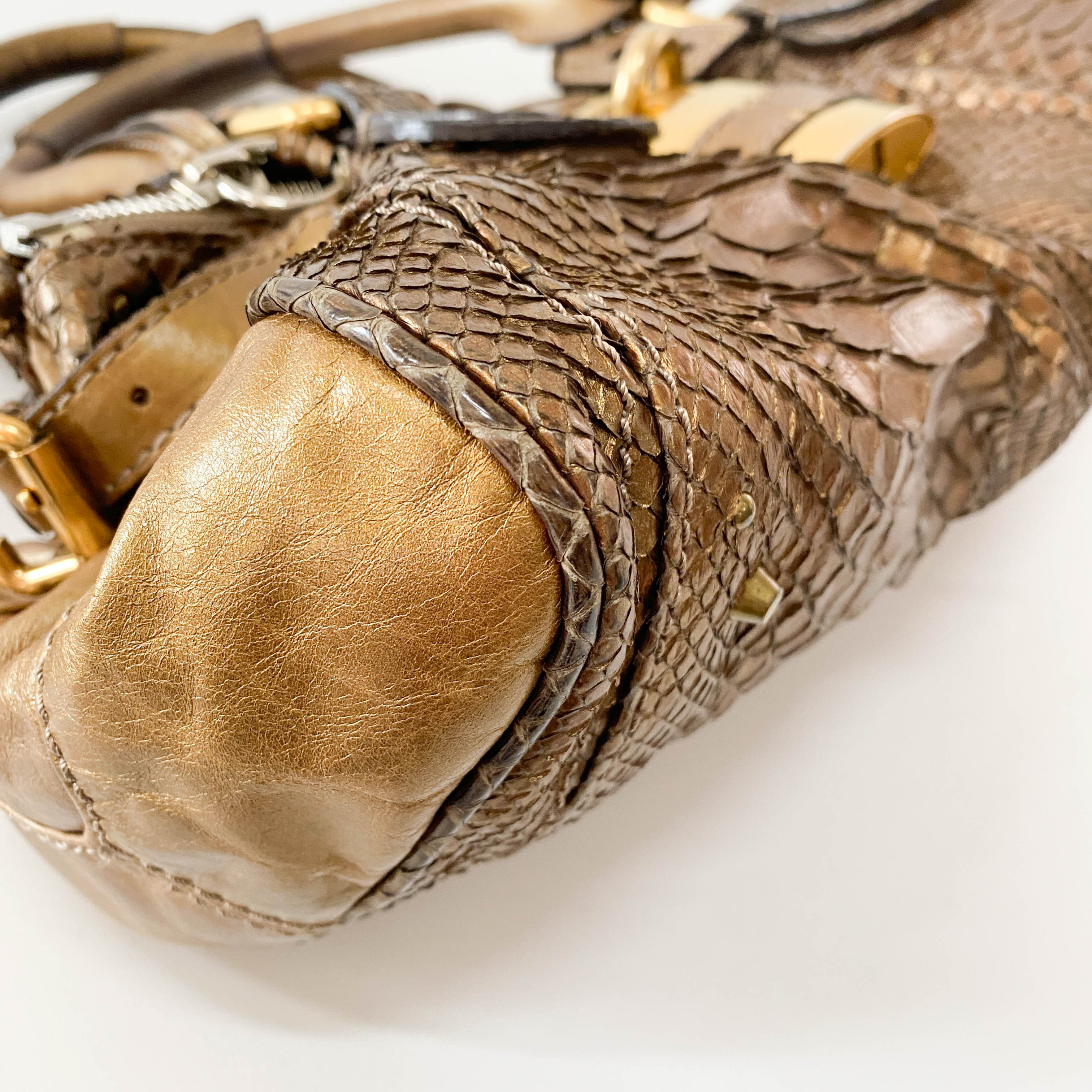 Paddington Metaric Gold Shoulder Bag