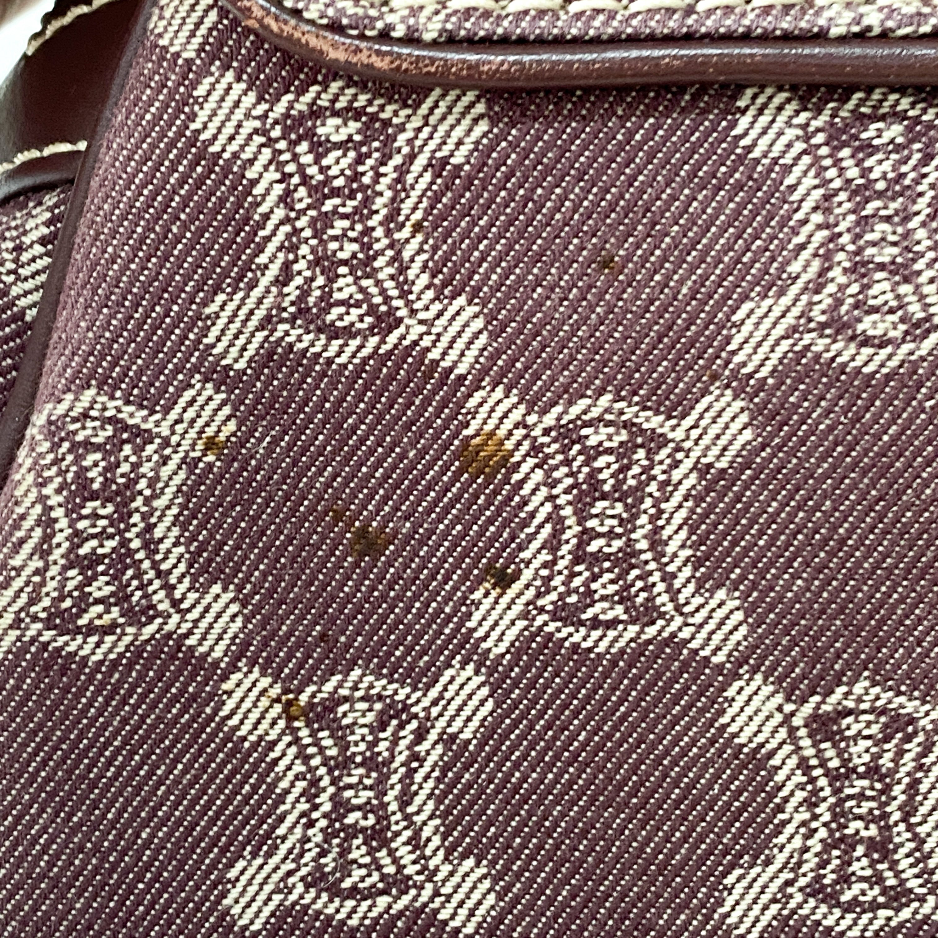 Paris Macadam Purple Denim Shoulder Bag