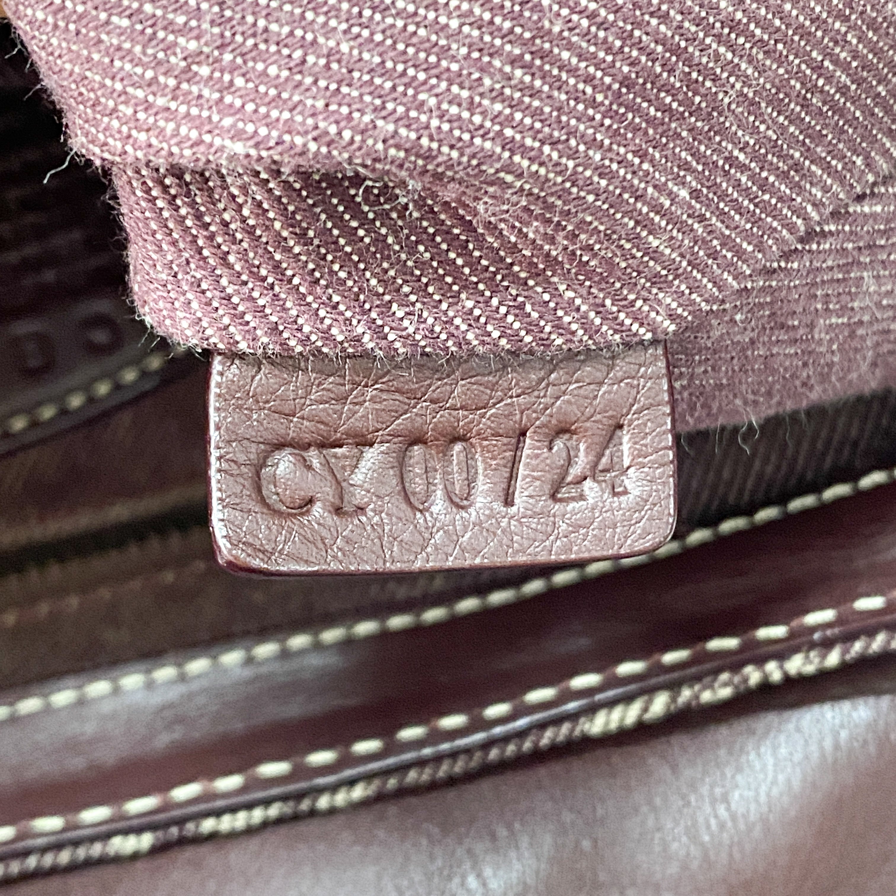 Paris Macadam Purple Denim Shoulder Bag