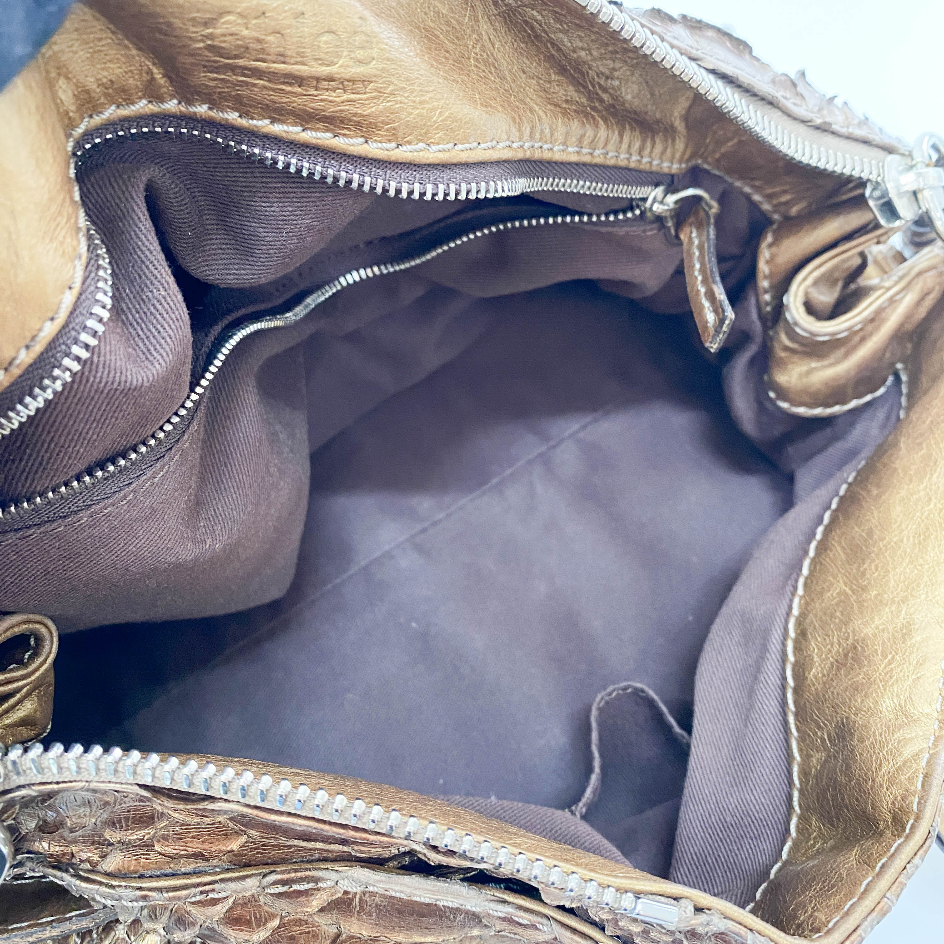 Paddington Metaric Gold Shoulder Bag