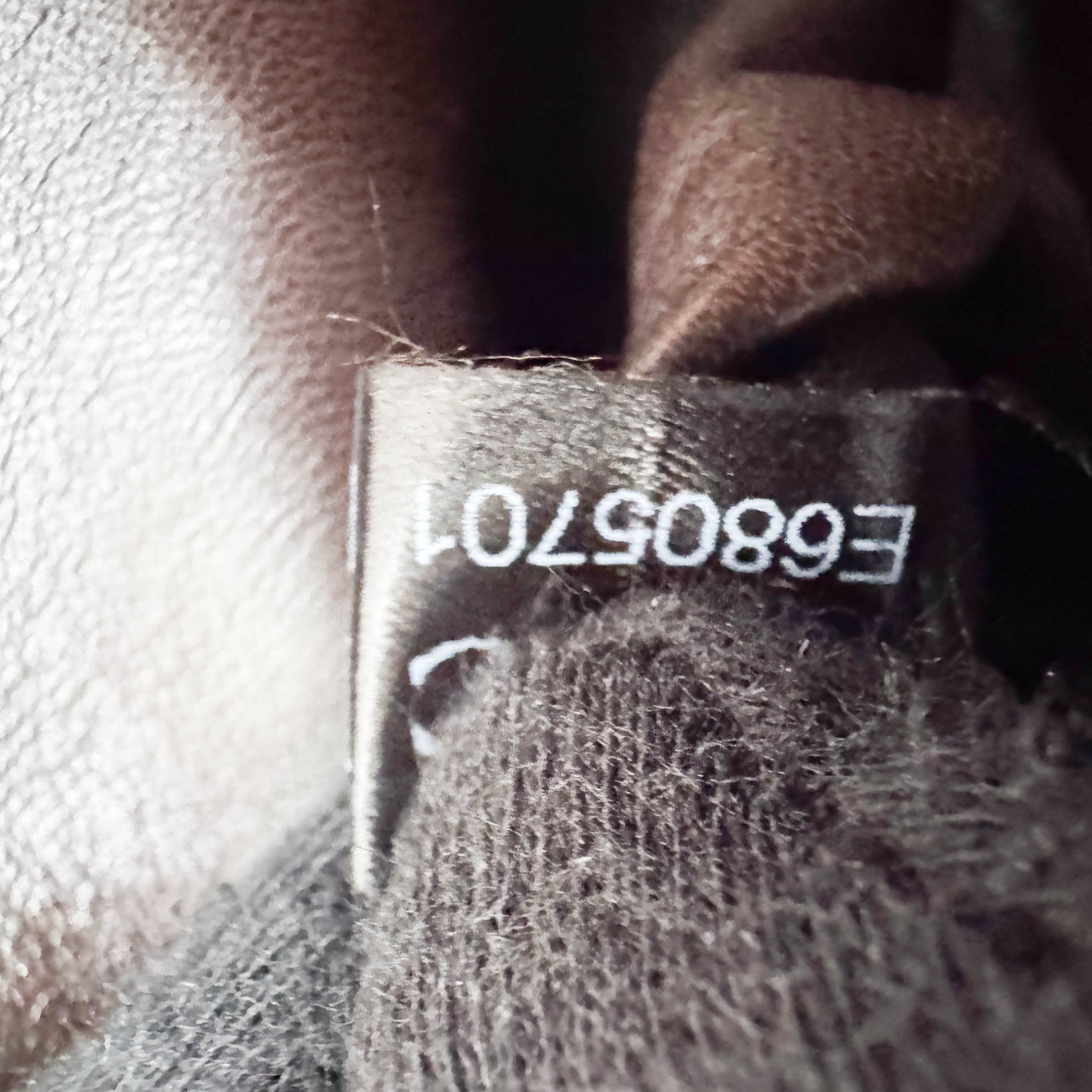 Bronze Embossed Lizard Leather Clutch Bag