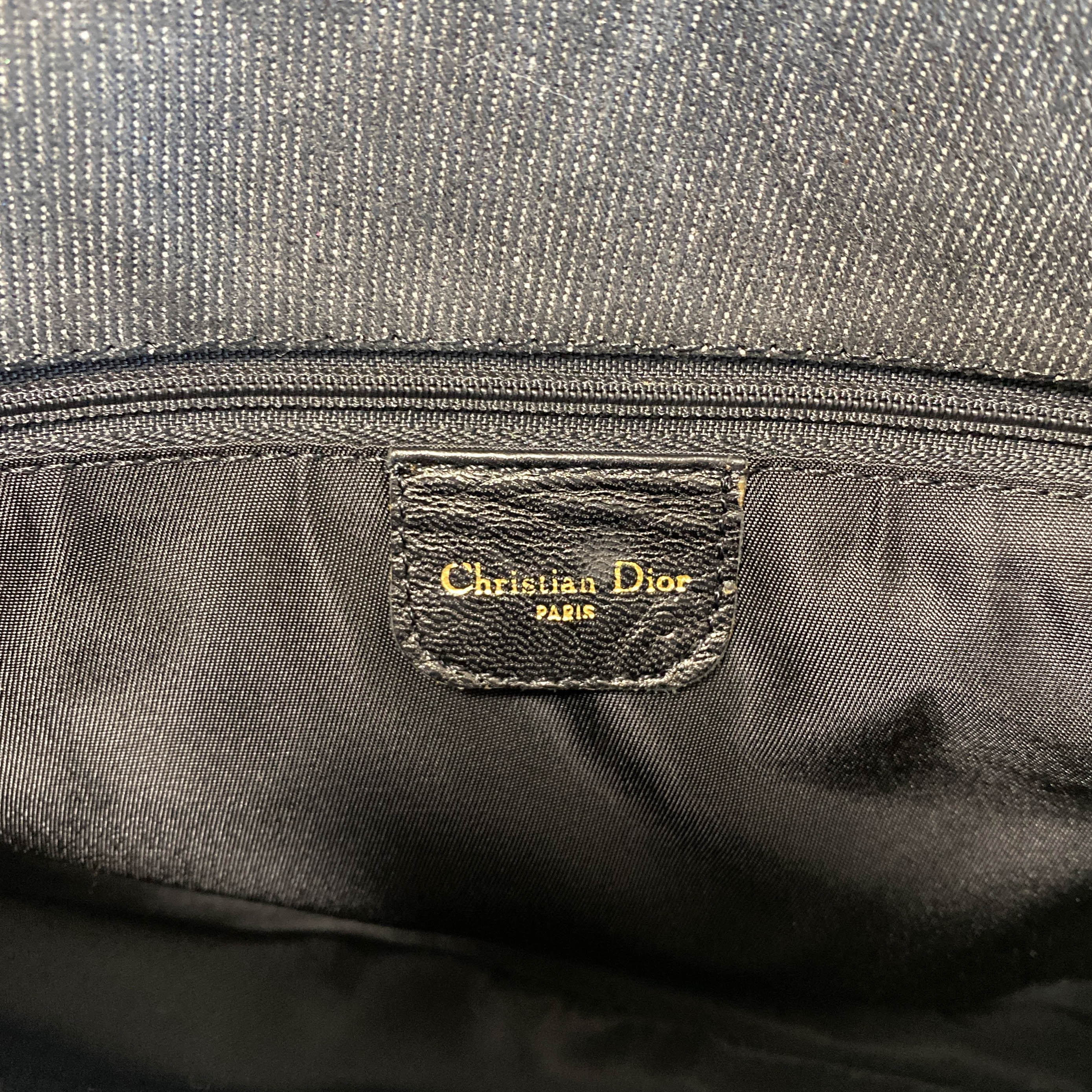 1947 Montaigne Chris License Plate Denim Saddle Bag