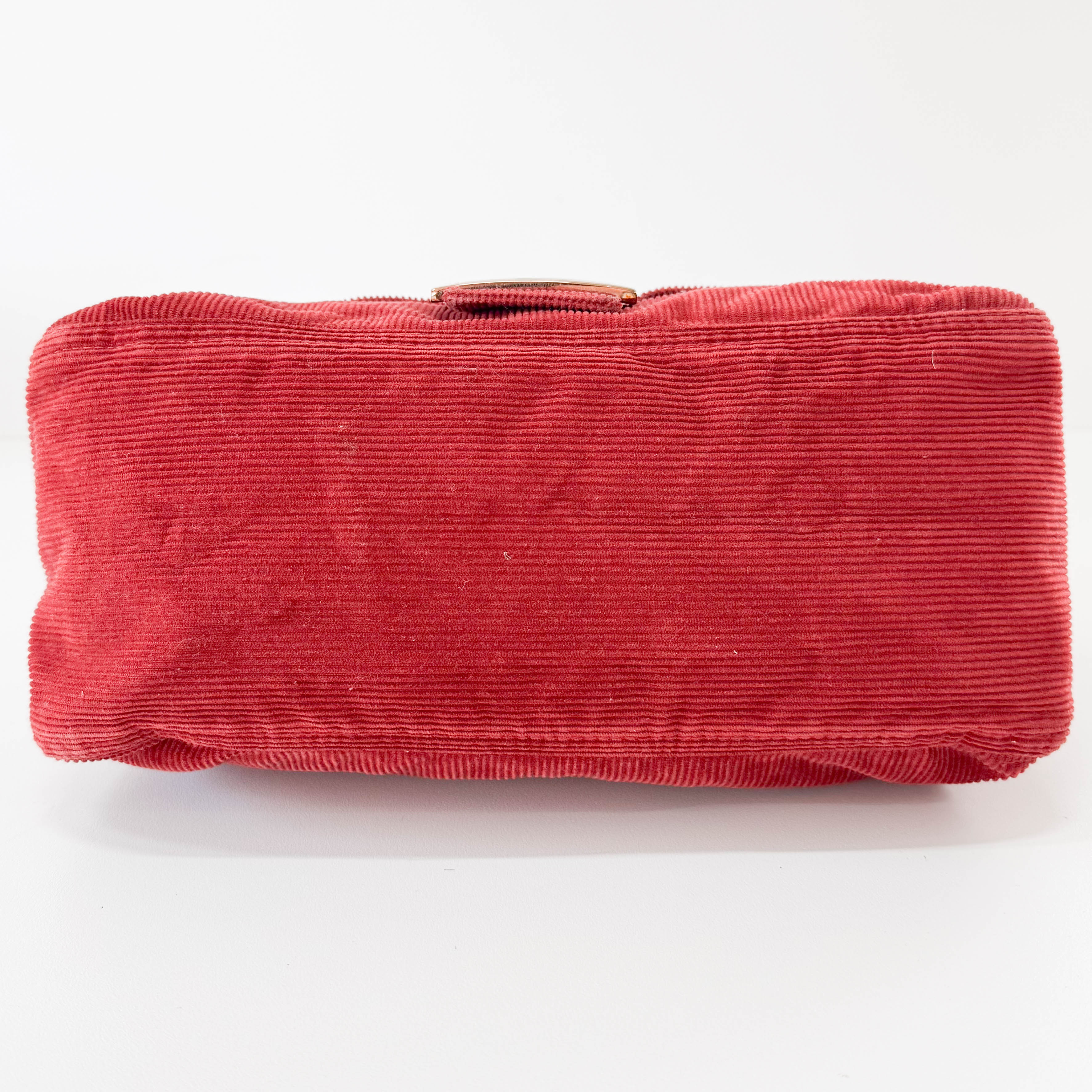 Mamma Baguette Red Corduroy Shoulder Bag