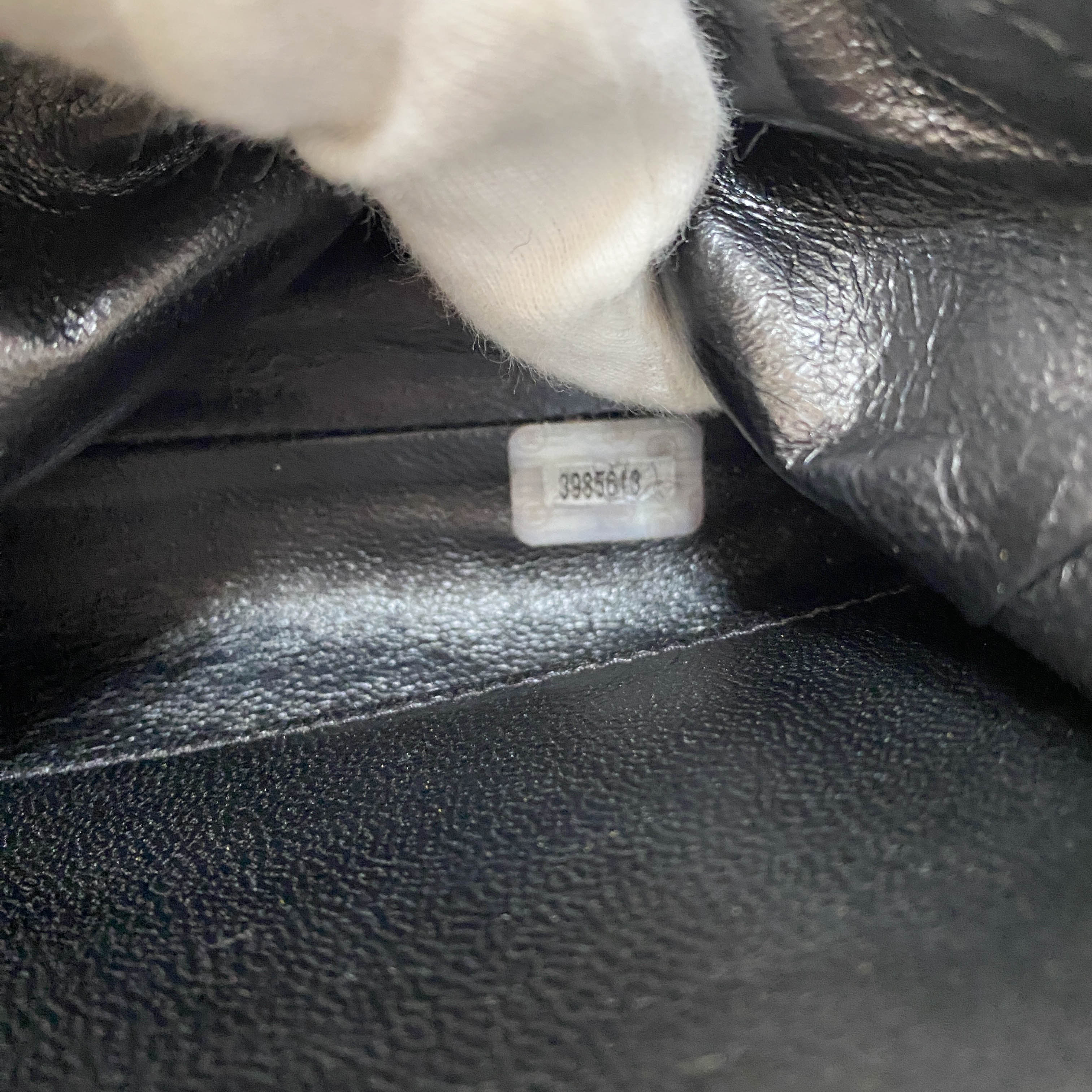 Timeless Classic Black Lambskin Leather Clutch Bag