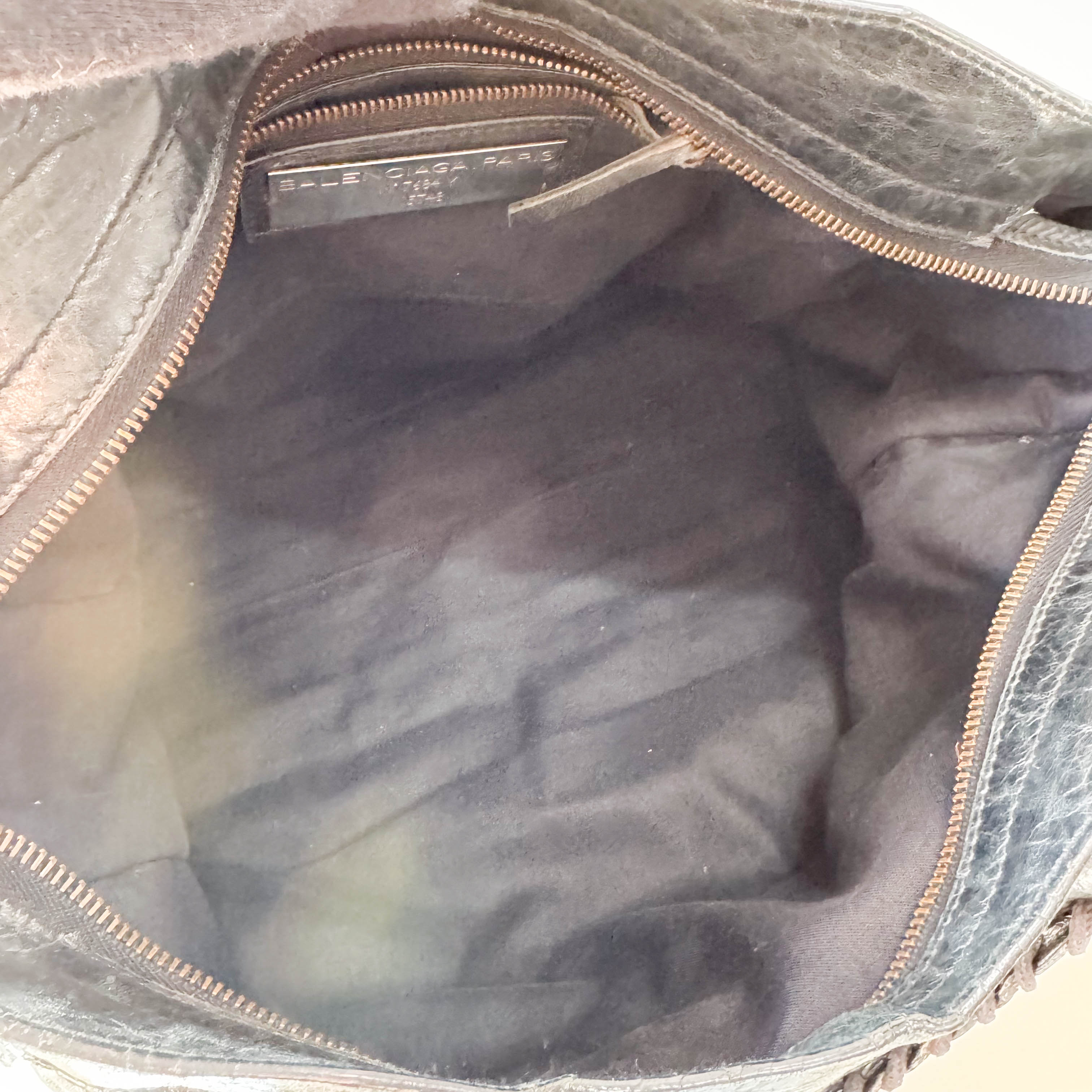 The City Black Leather Two Way Bag