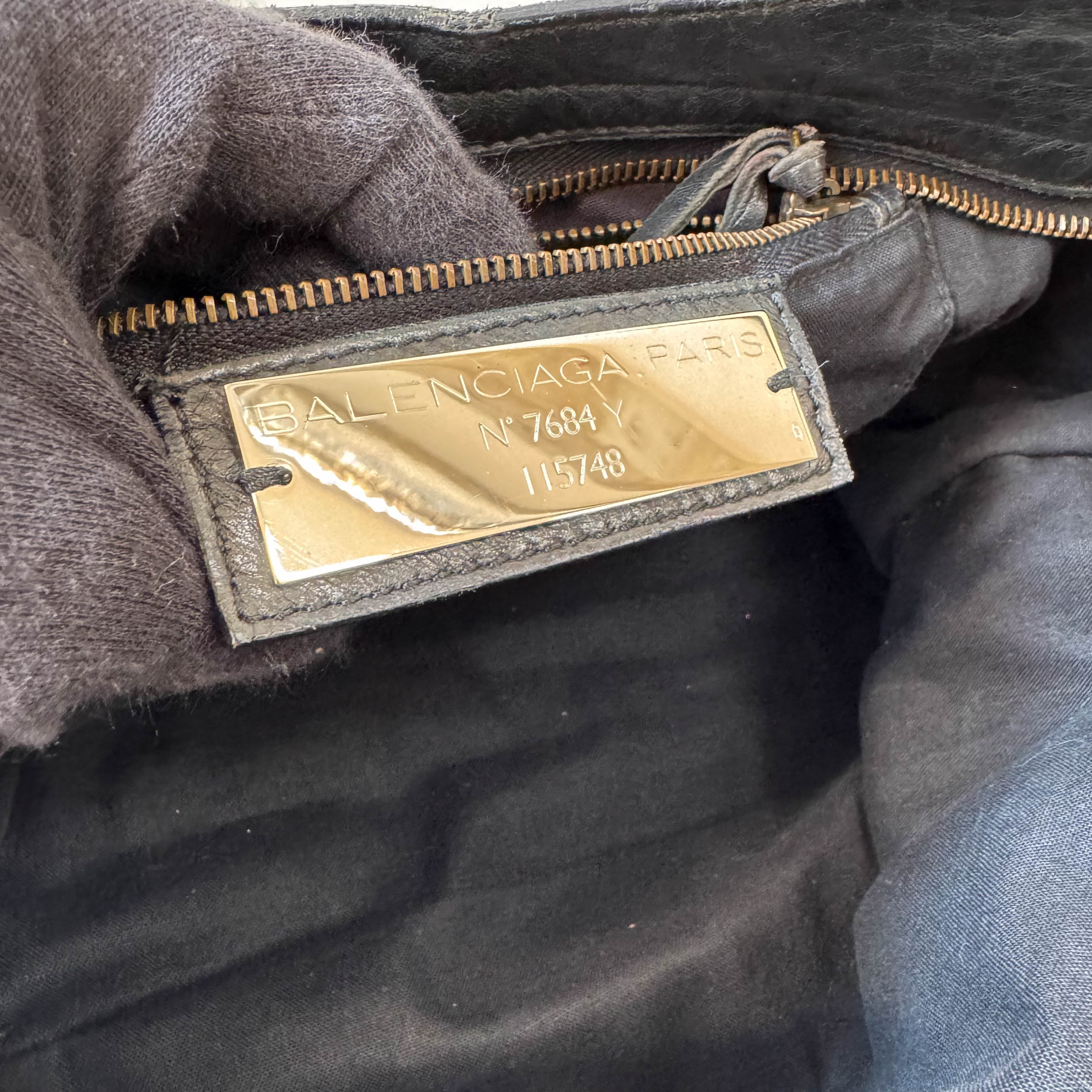 The City Black Leather Two Way Bag