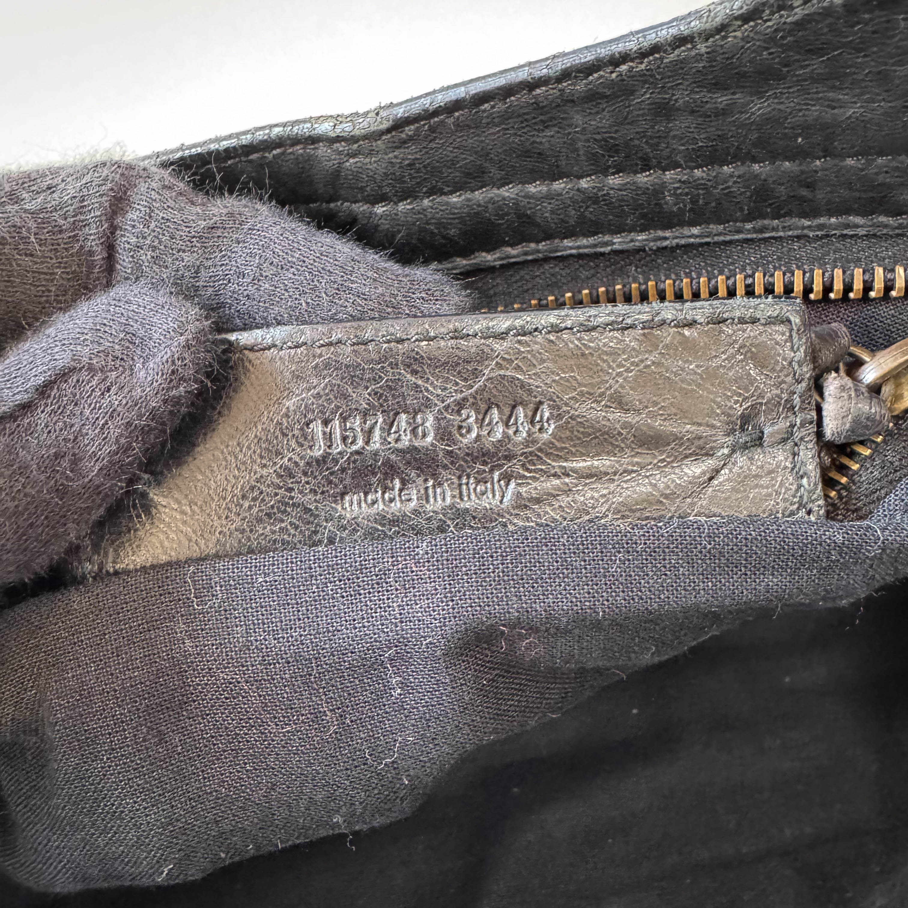 The City Black Leather Two Way Bag