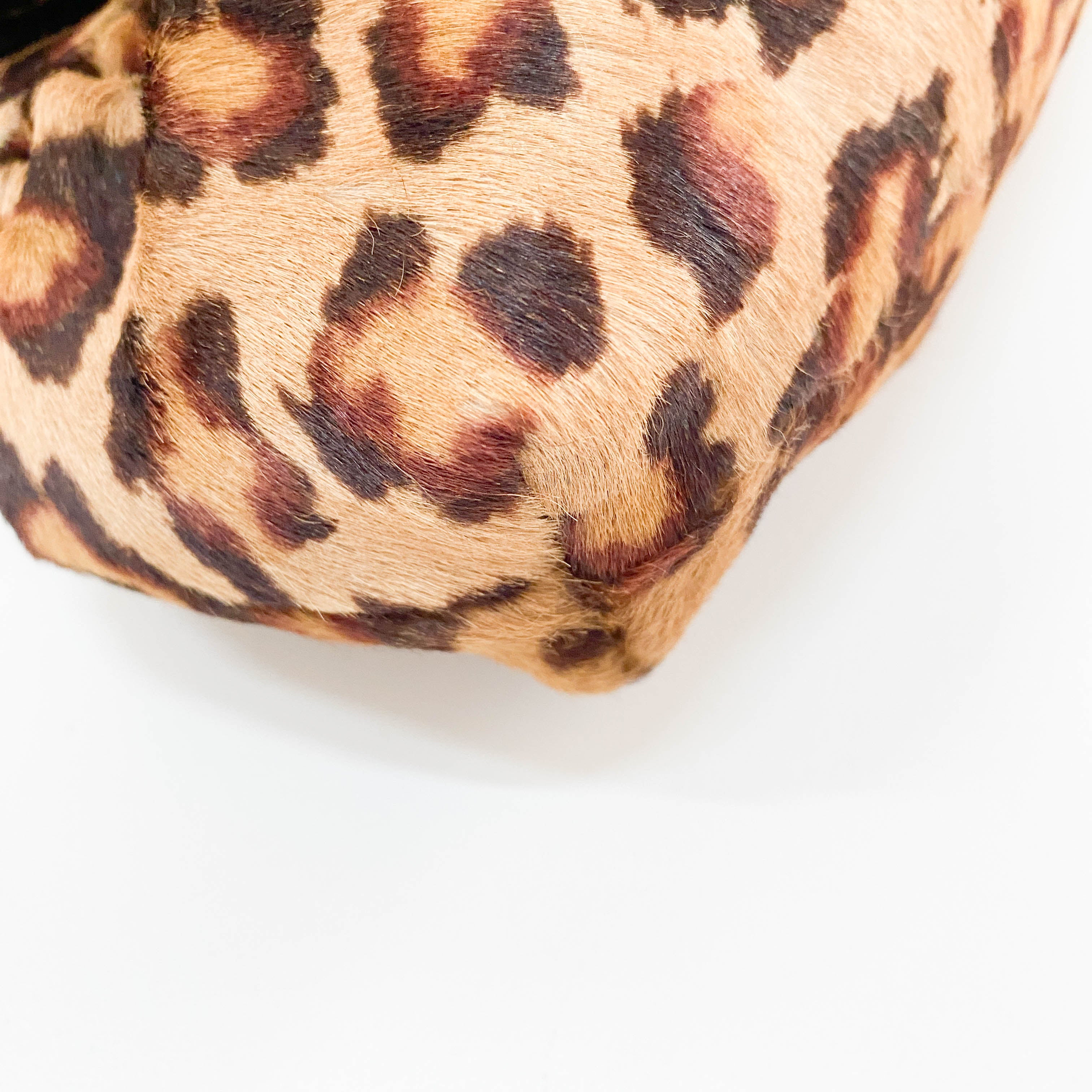 Leopard Pony Hair Shoulder Bag